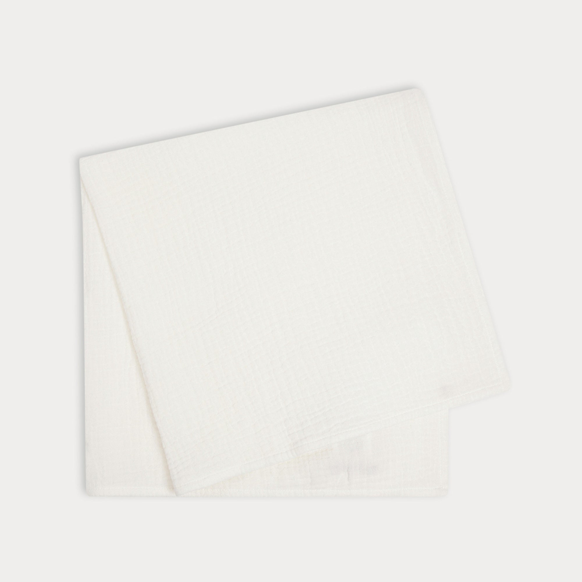 Baby Boys & Girls White Cotton Blanket Set 2 Pack(60x60cm)