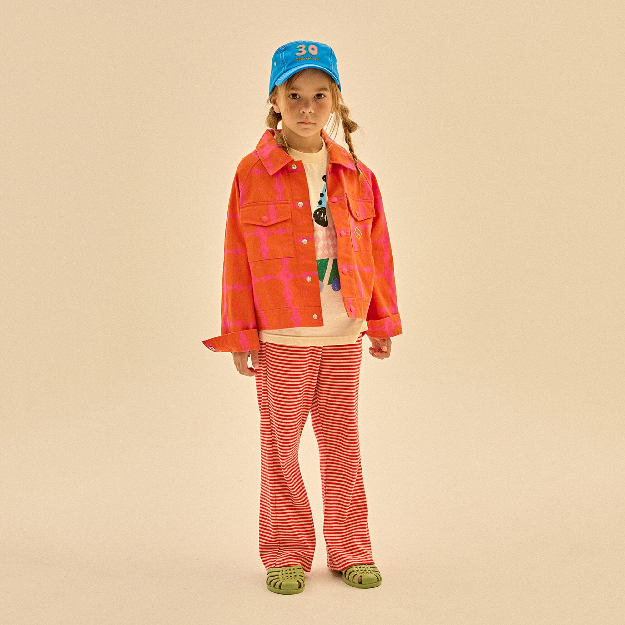 Girls Red Cotton Jacket