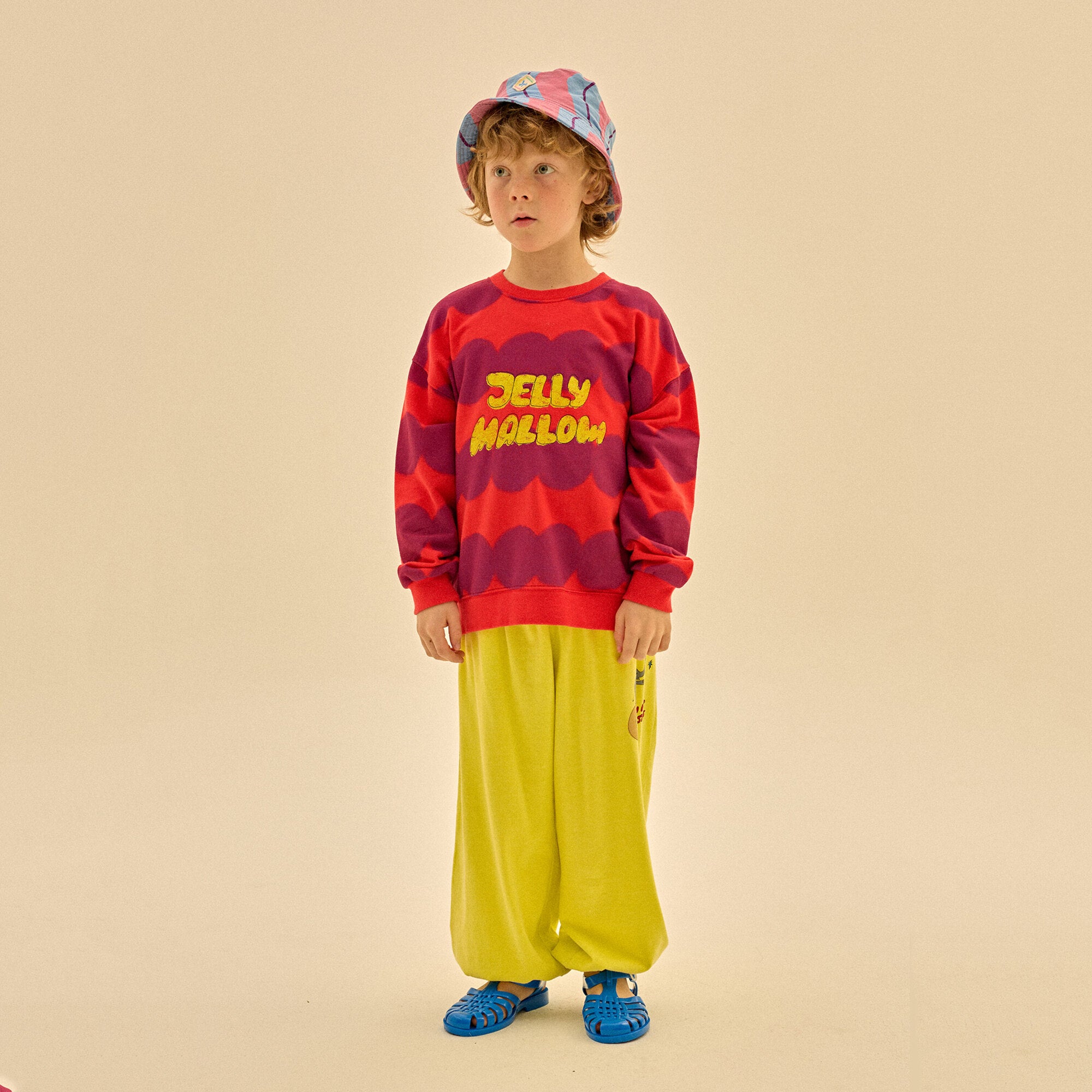 Boys & Girls Yellow Cotton Trousers