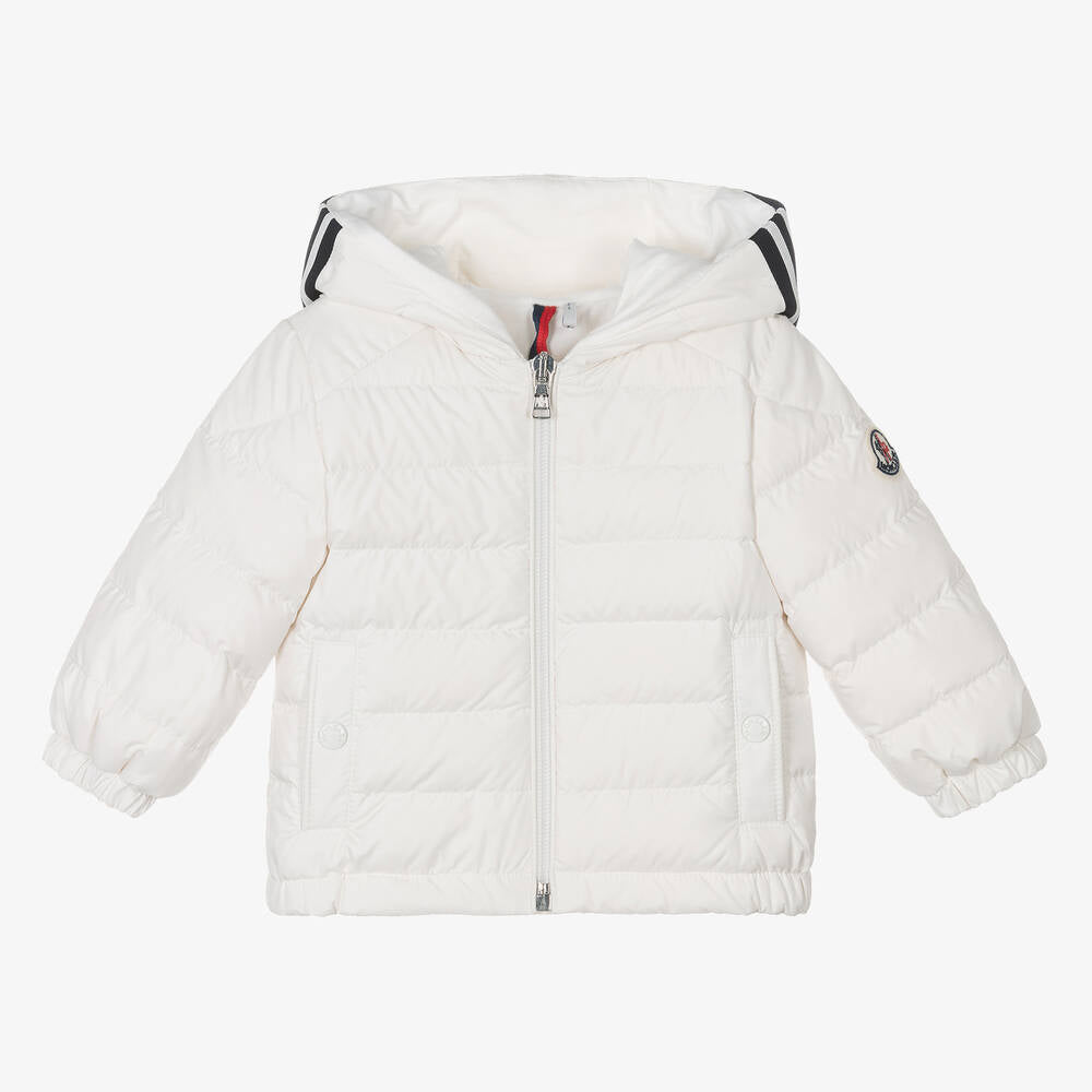 Baby Boys & Girls White "CORNOUR" Padded Down Jacket