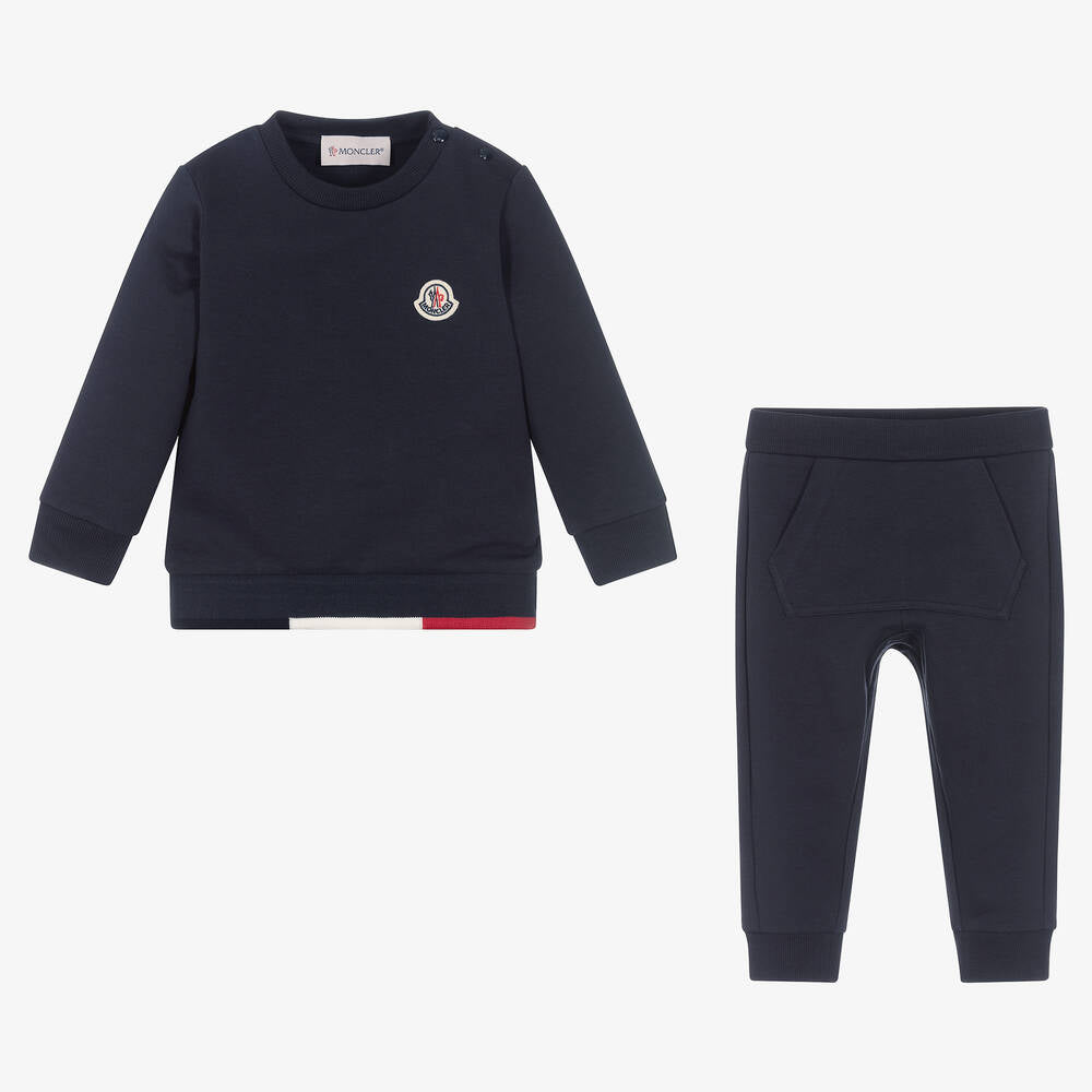 Baby Boys Navy Cotton Set