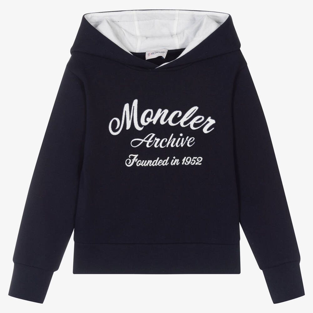 Boys & Girls Navy Logo Hooded Sweatshirt