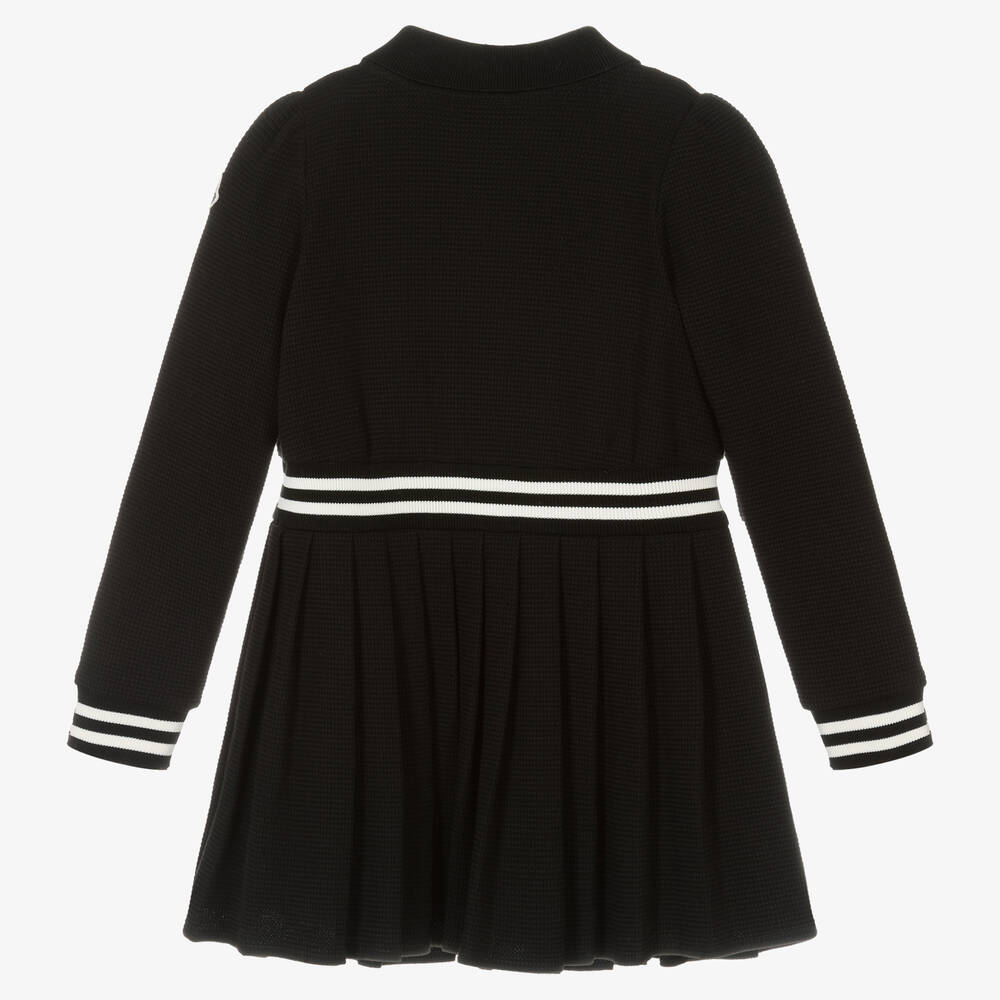 Girls Black Cotton Dress