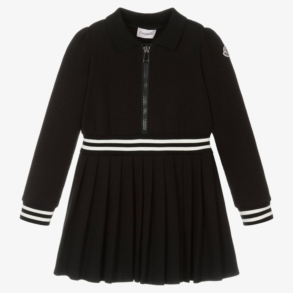 Girls Black Cotton Dress