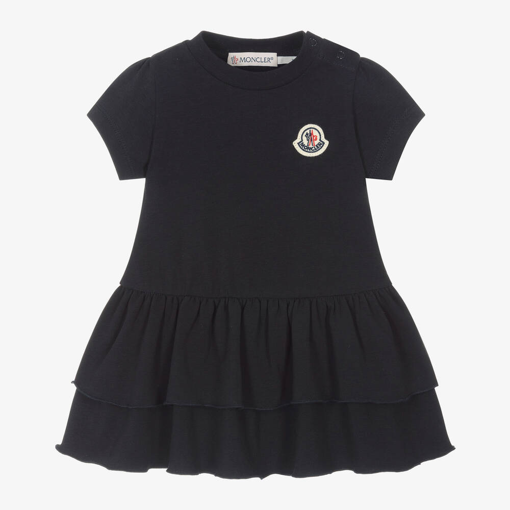 Baby Girls Navy Cotton Dress