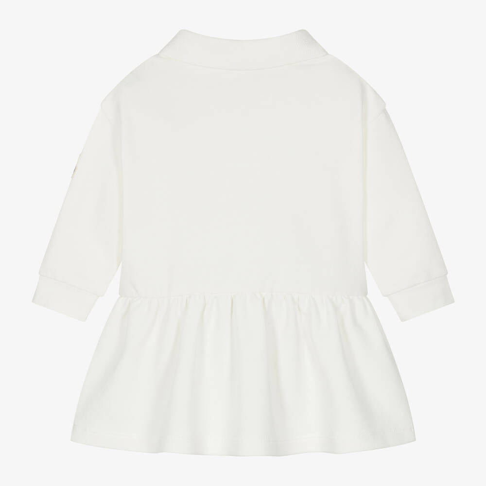 Baby Girls White Cotton Dress