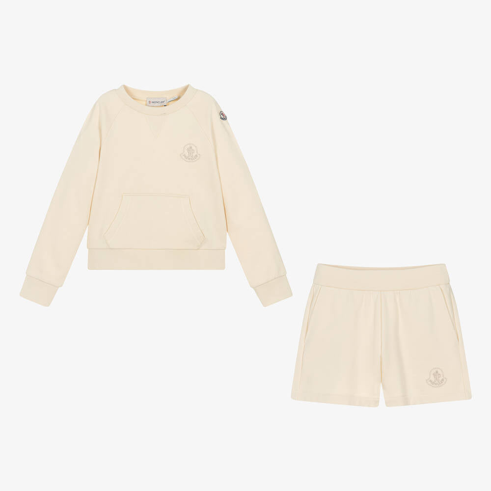 Girls White Cotton Set