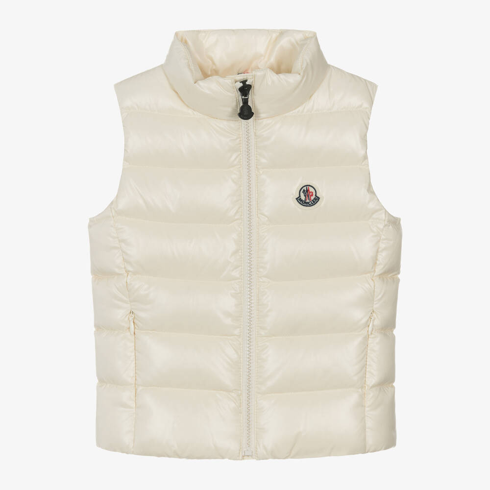 Girls Beige "GHANY" Padded Down Gilet