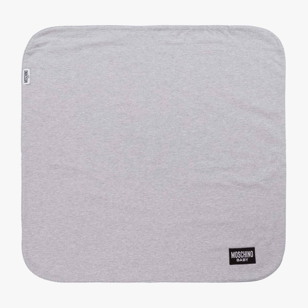 Baby Boys & Girls Grey Teddy Bear Cotton Blanket