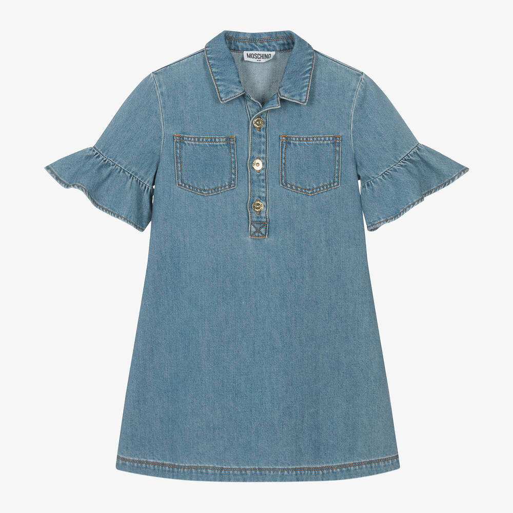 Girls Blue Denim Dress