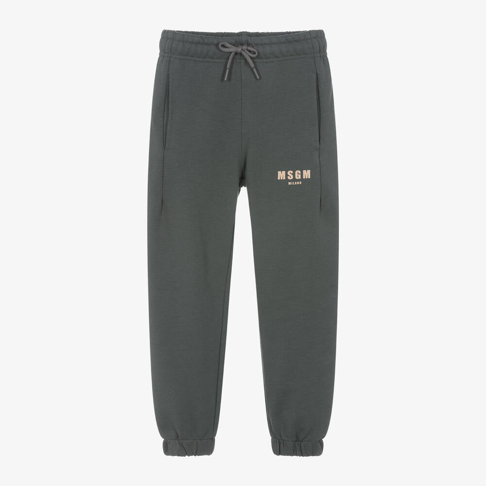 Boys & Girls Dark Grey Cotton Trousers