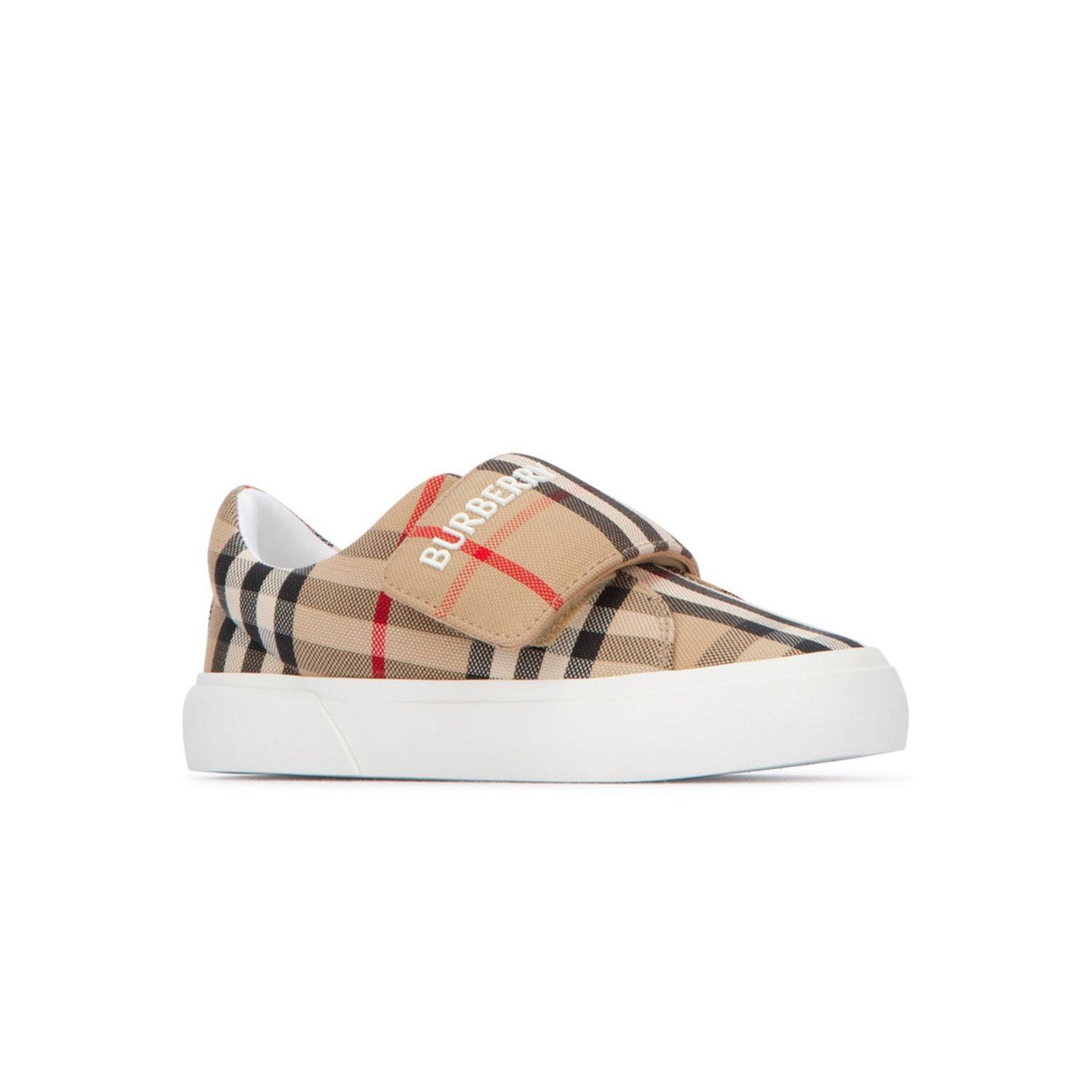 Boys & Girls Beige Check Shoes