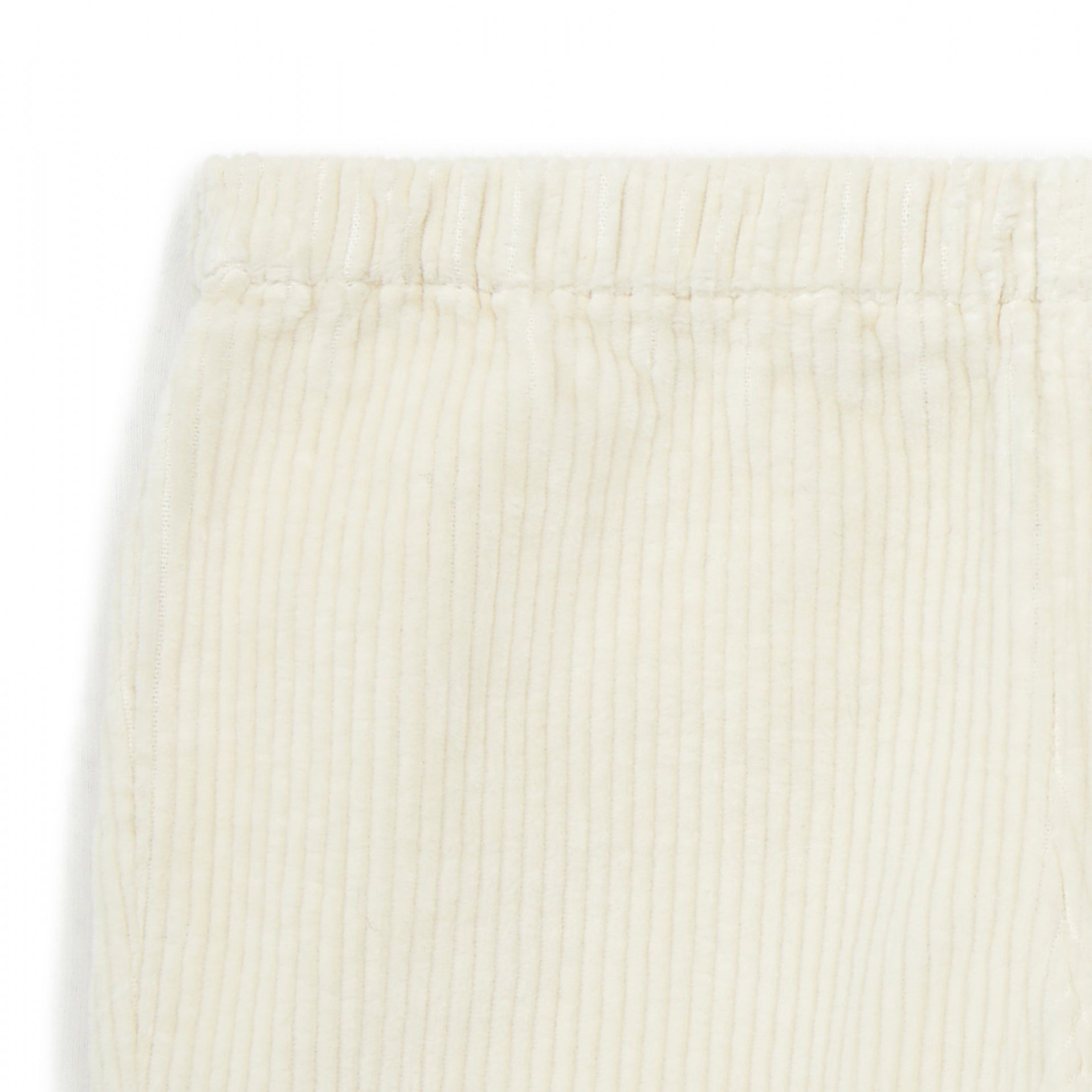 Baby Boys & Girls White Corduroy Trousers