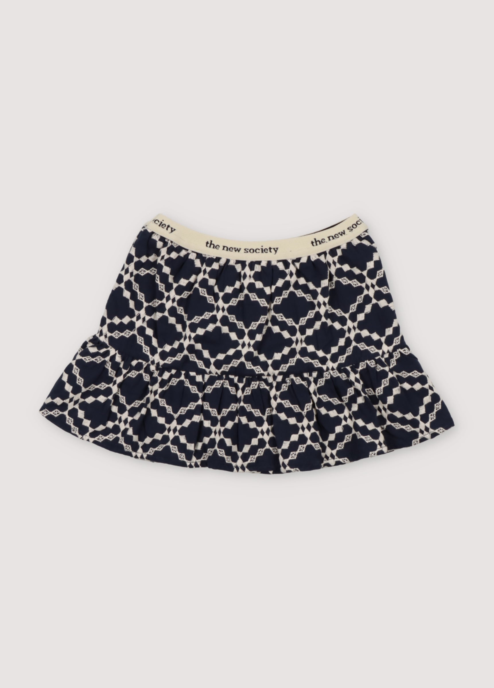 Girls Navy Cotton Skirt