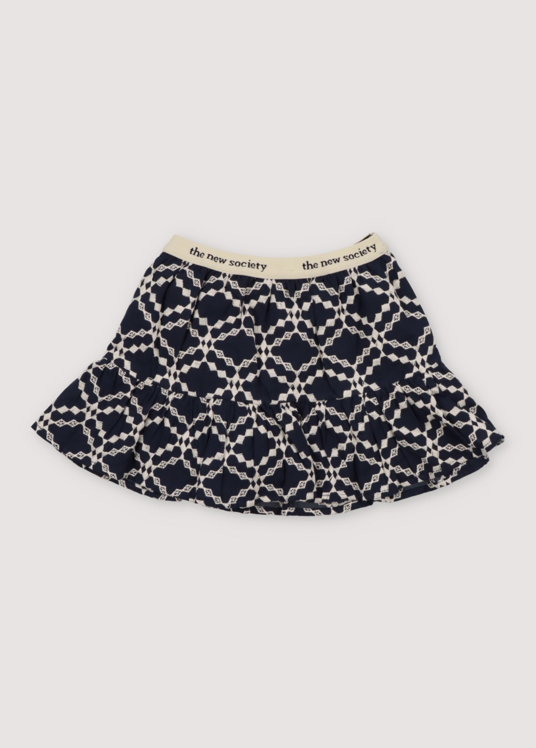 Girls Navy Cotton Skirt