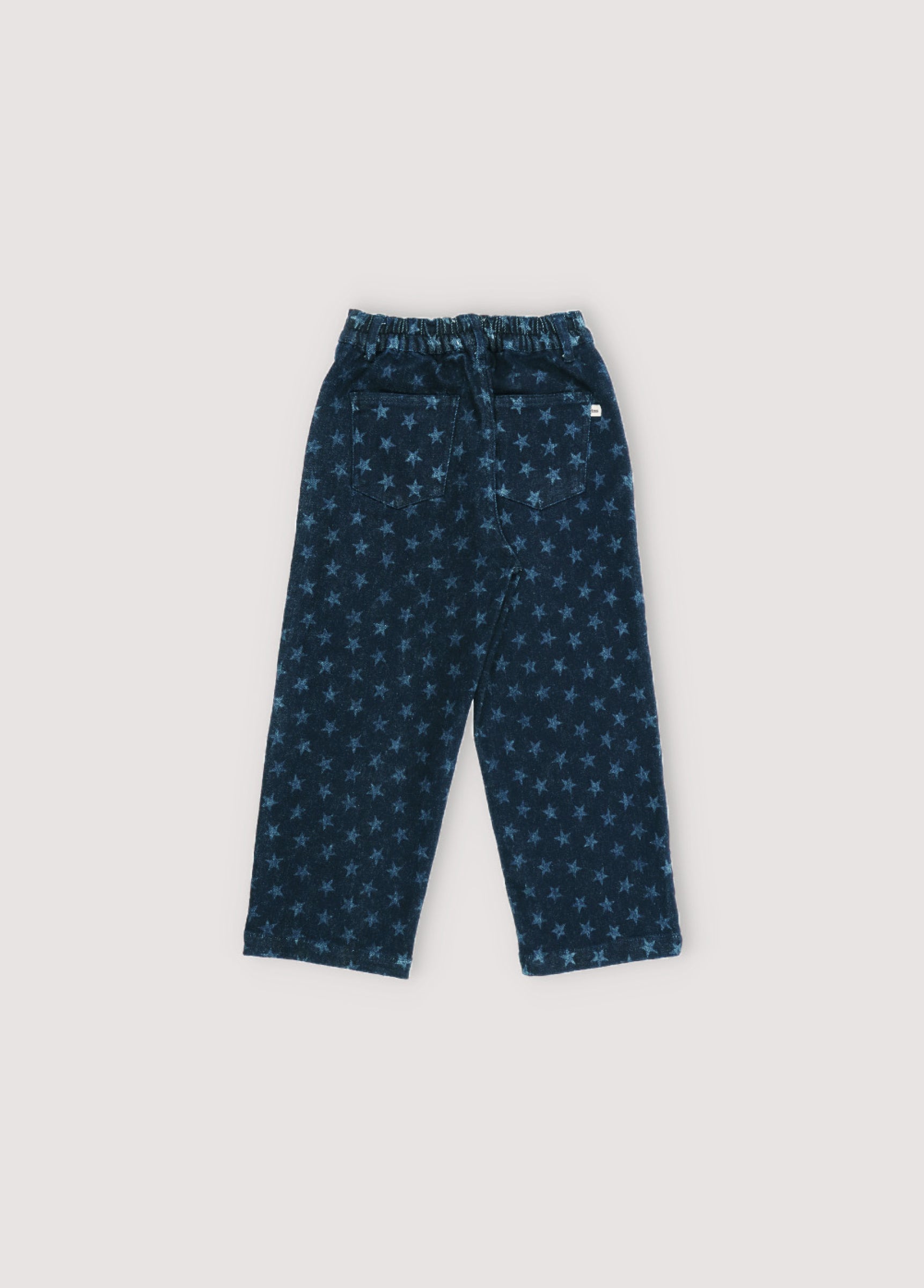 Girls Blue Star Denim Trousers