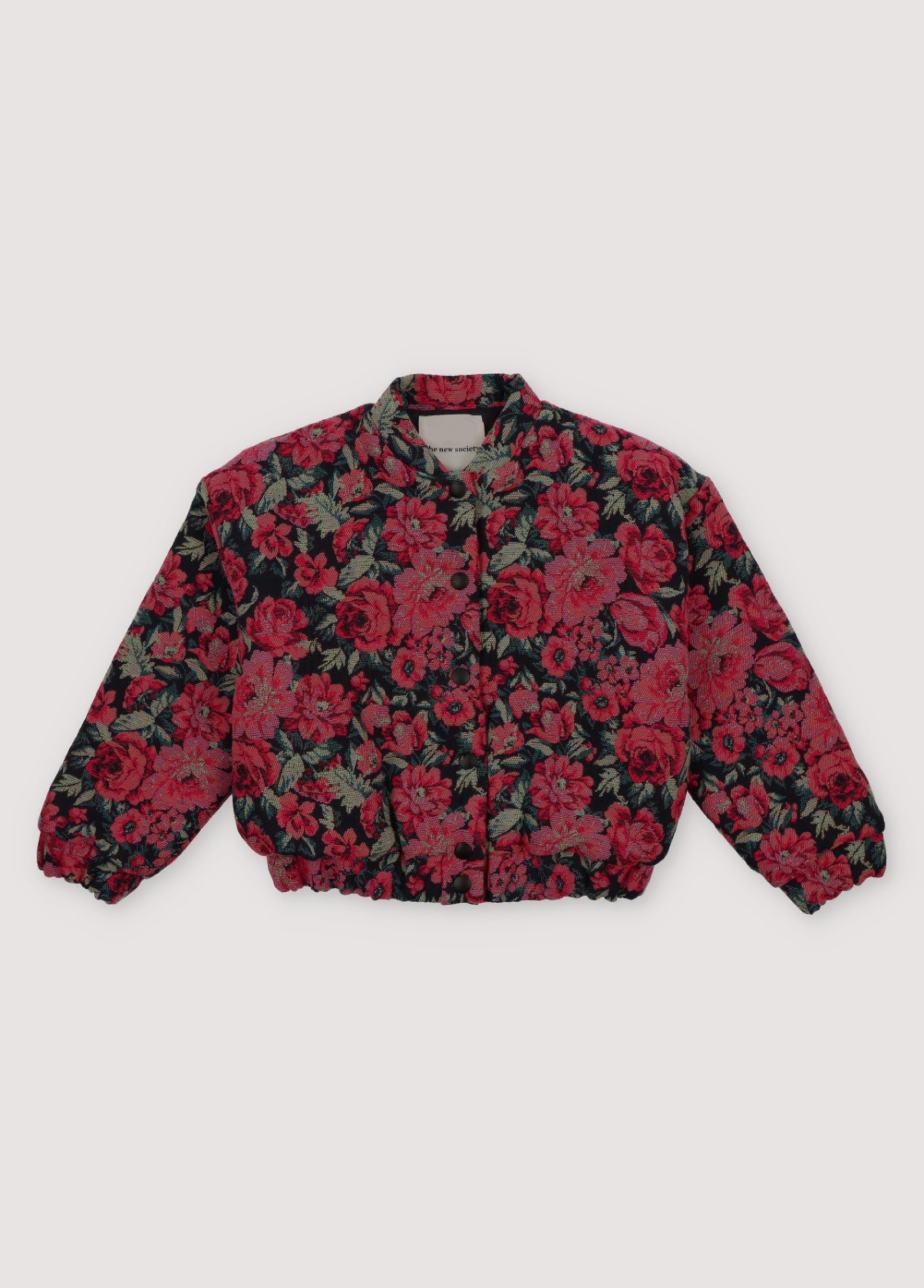 Girls Red Flower Jacket