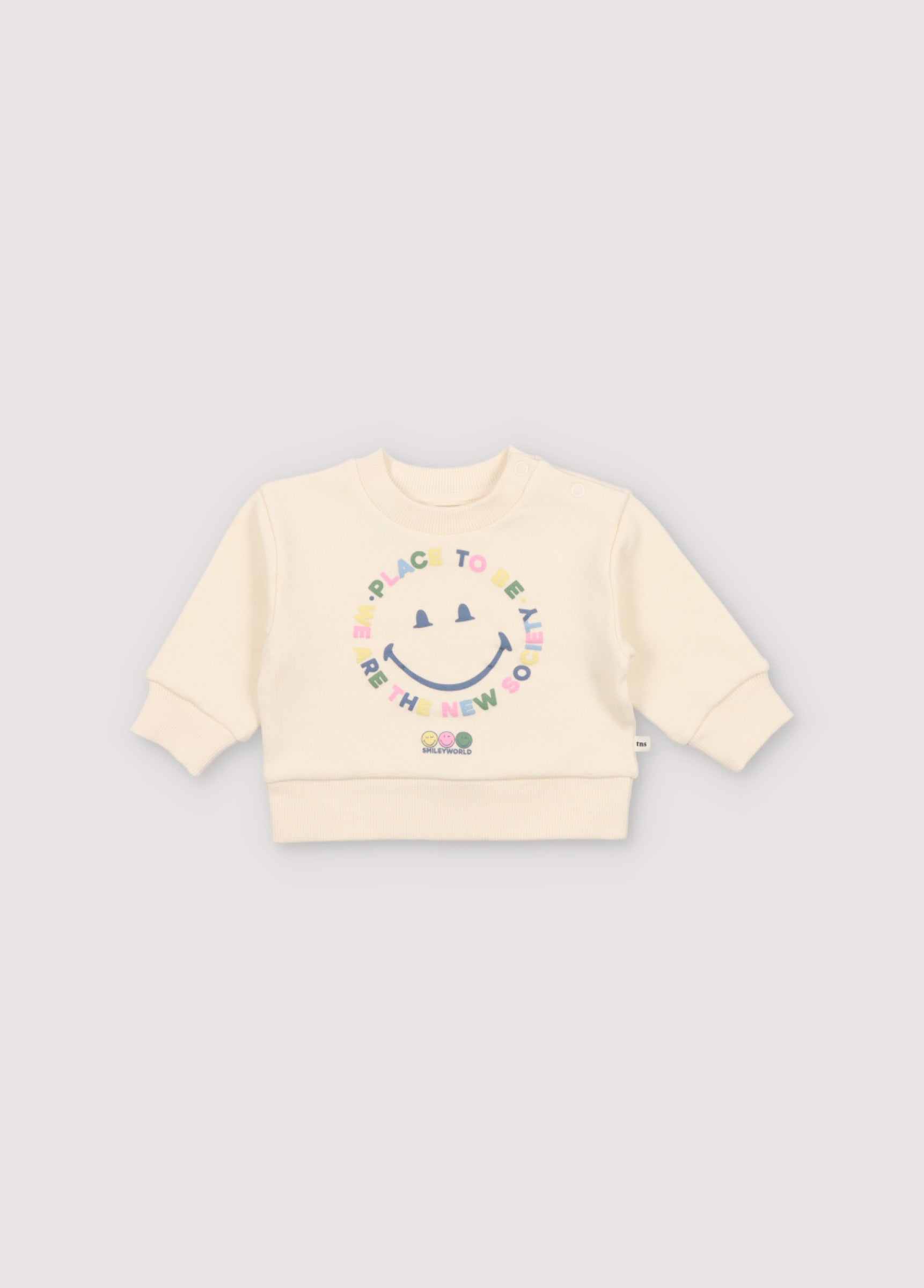 Baby Boys & Girls Cream Cotton Sweatshirt