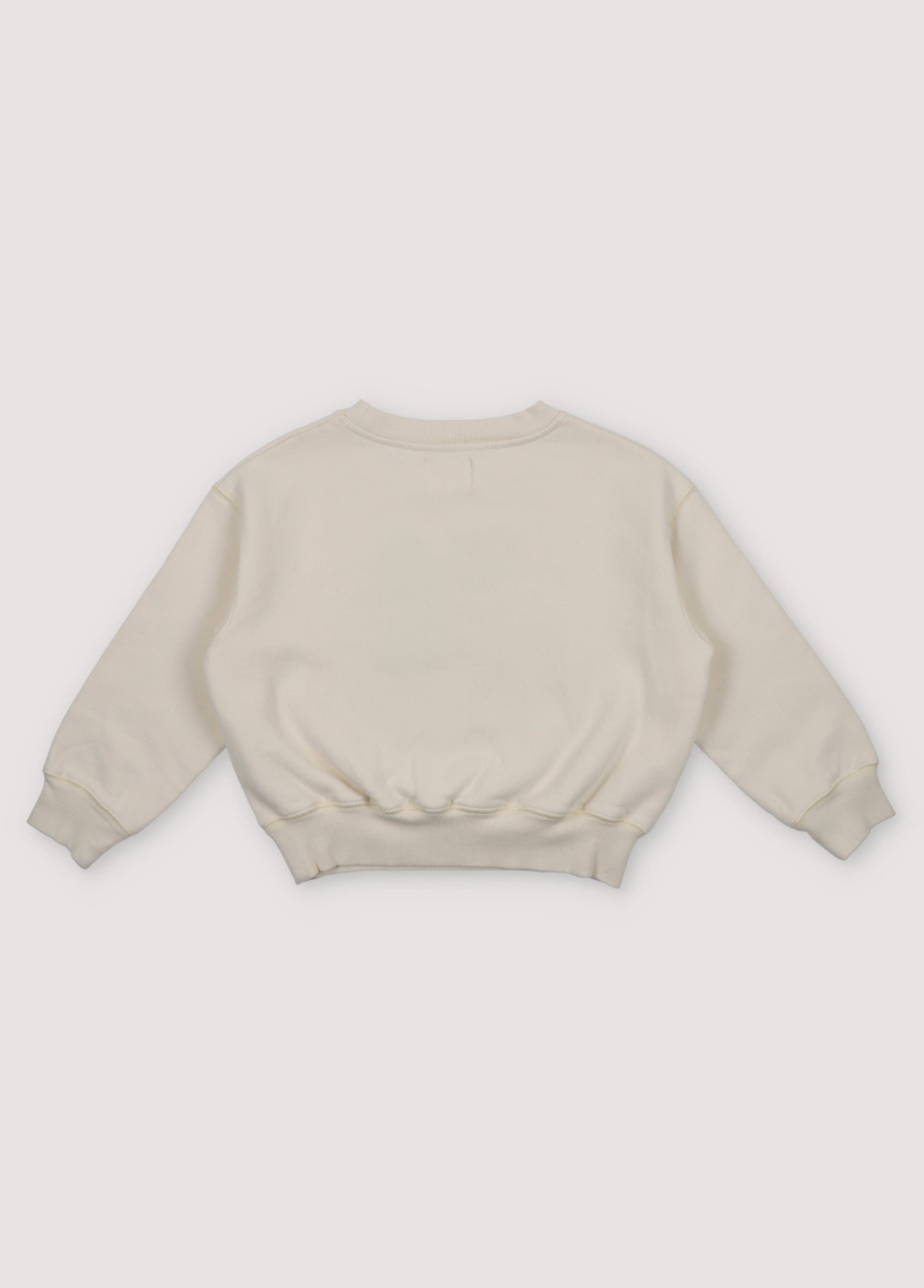 Boys & Girls White Embroidered Cotton Sweatshirt