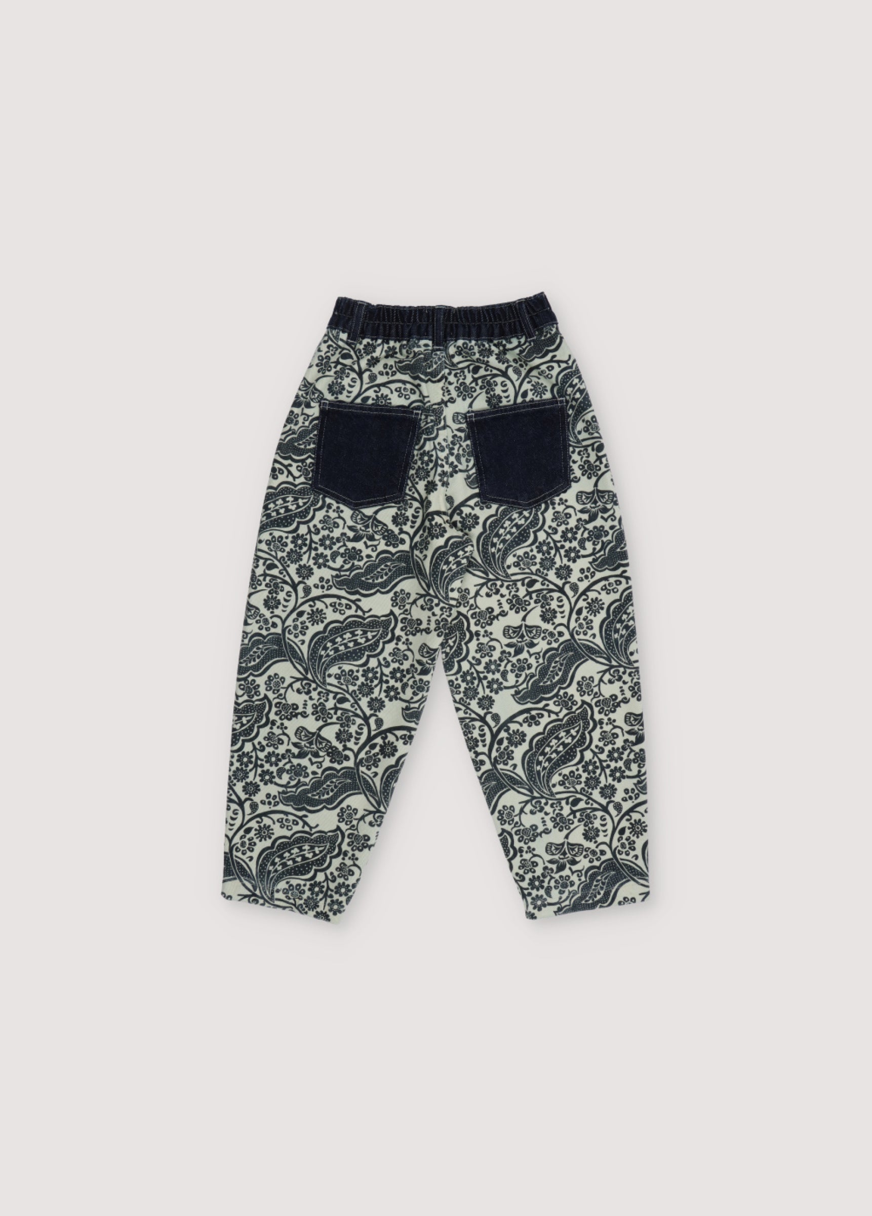 Girls Navy Cotton Trousers