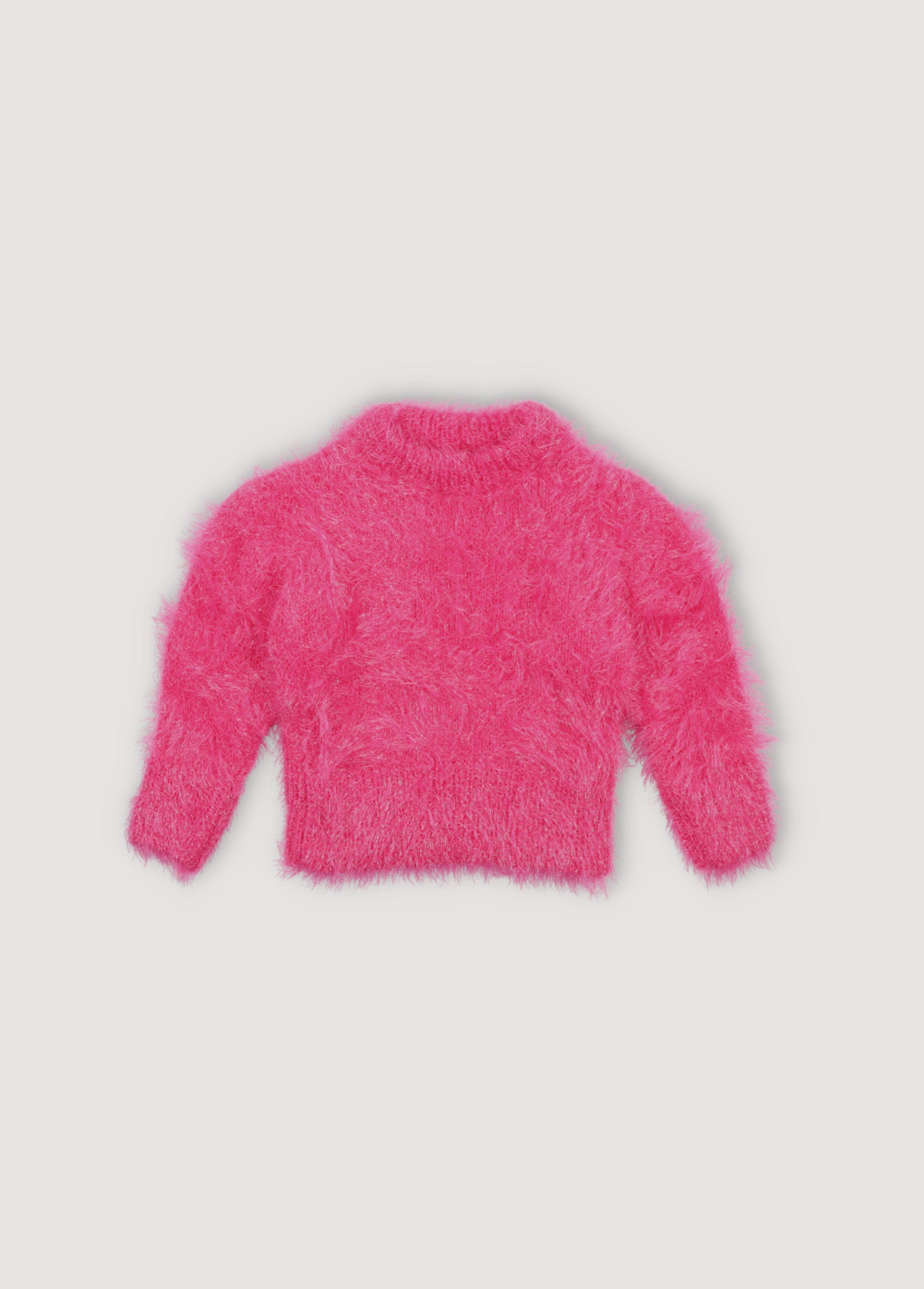 Girls Fuchsia Knit Sweater