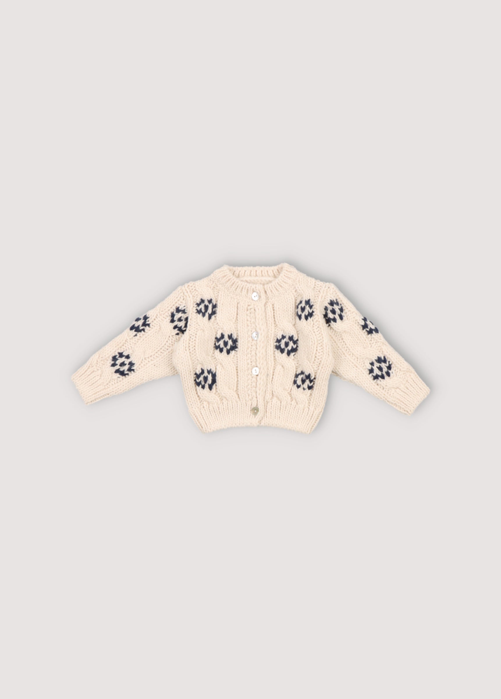 Baby Girls Cream Wool Cardigan