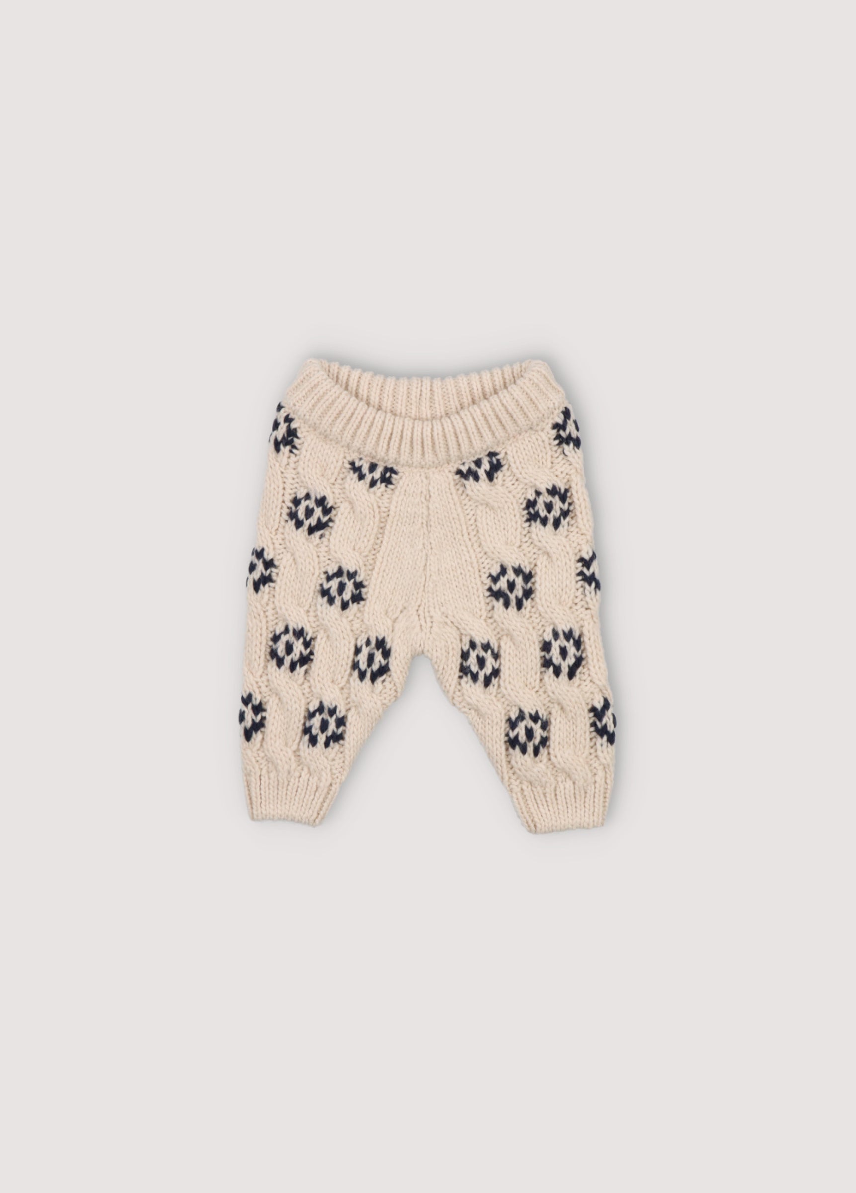 Baby Girls Cream Wool Trousers