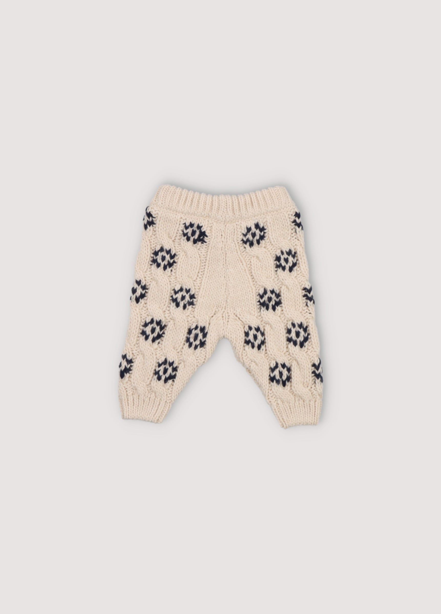 Baby Girls Cream Wool Trousers