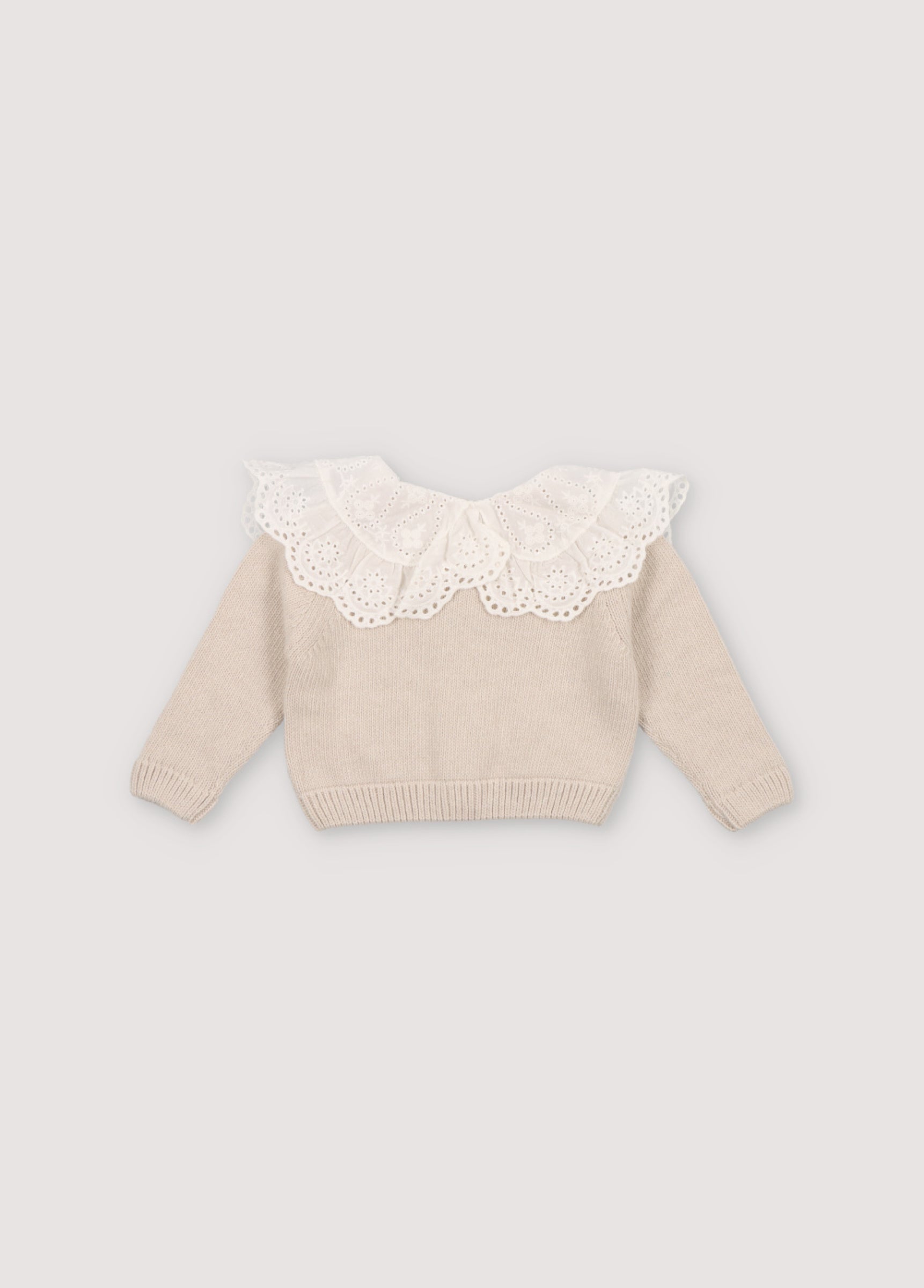 Baby Boys & Girls Cream Knit Cardigan