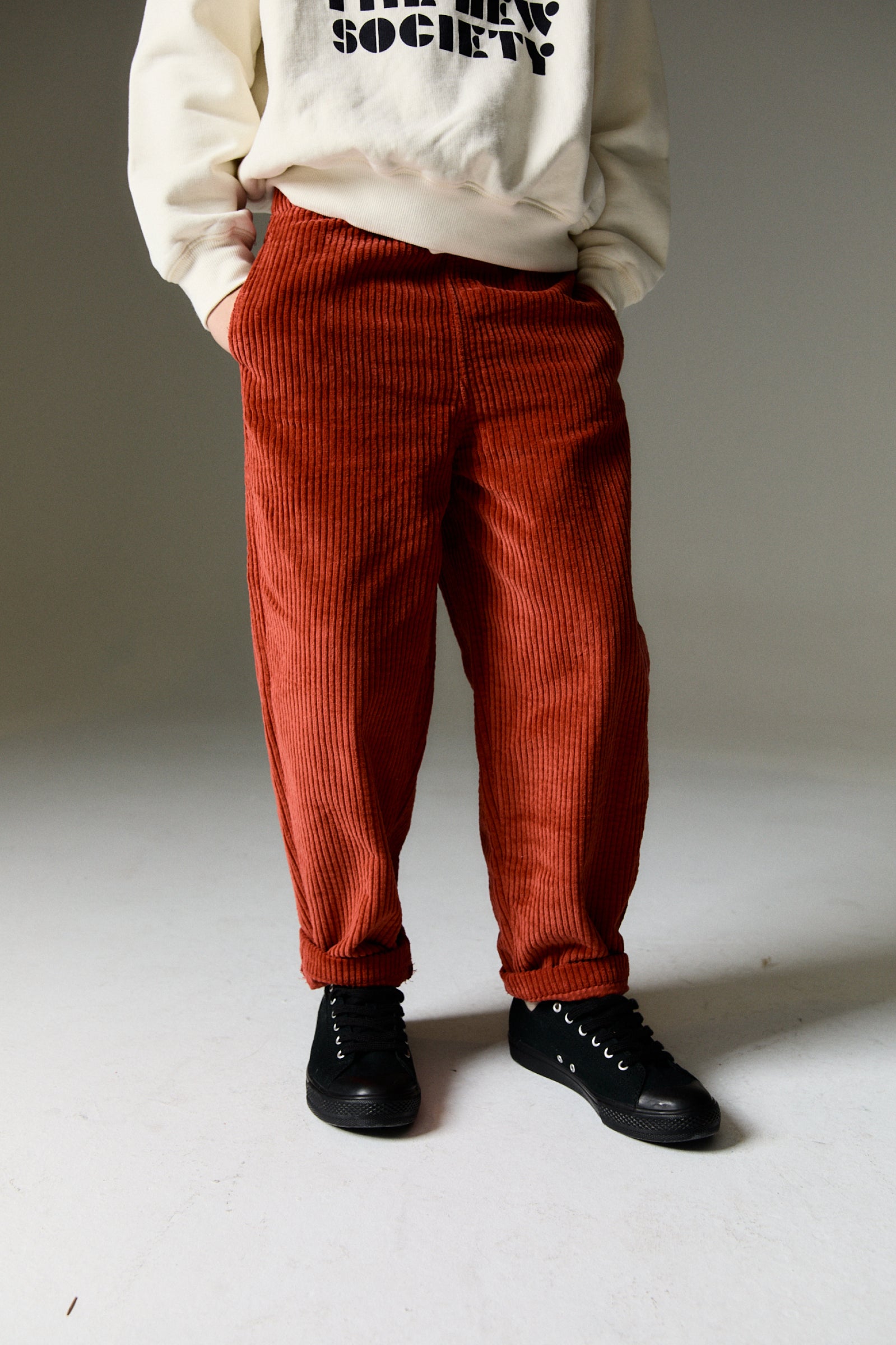 Boys & Girls Red Corduroy Trousers