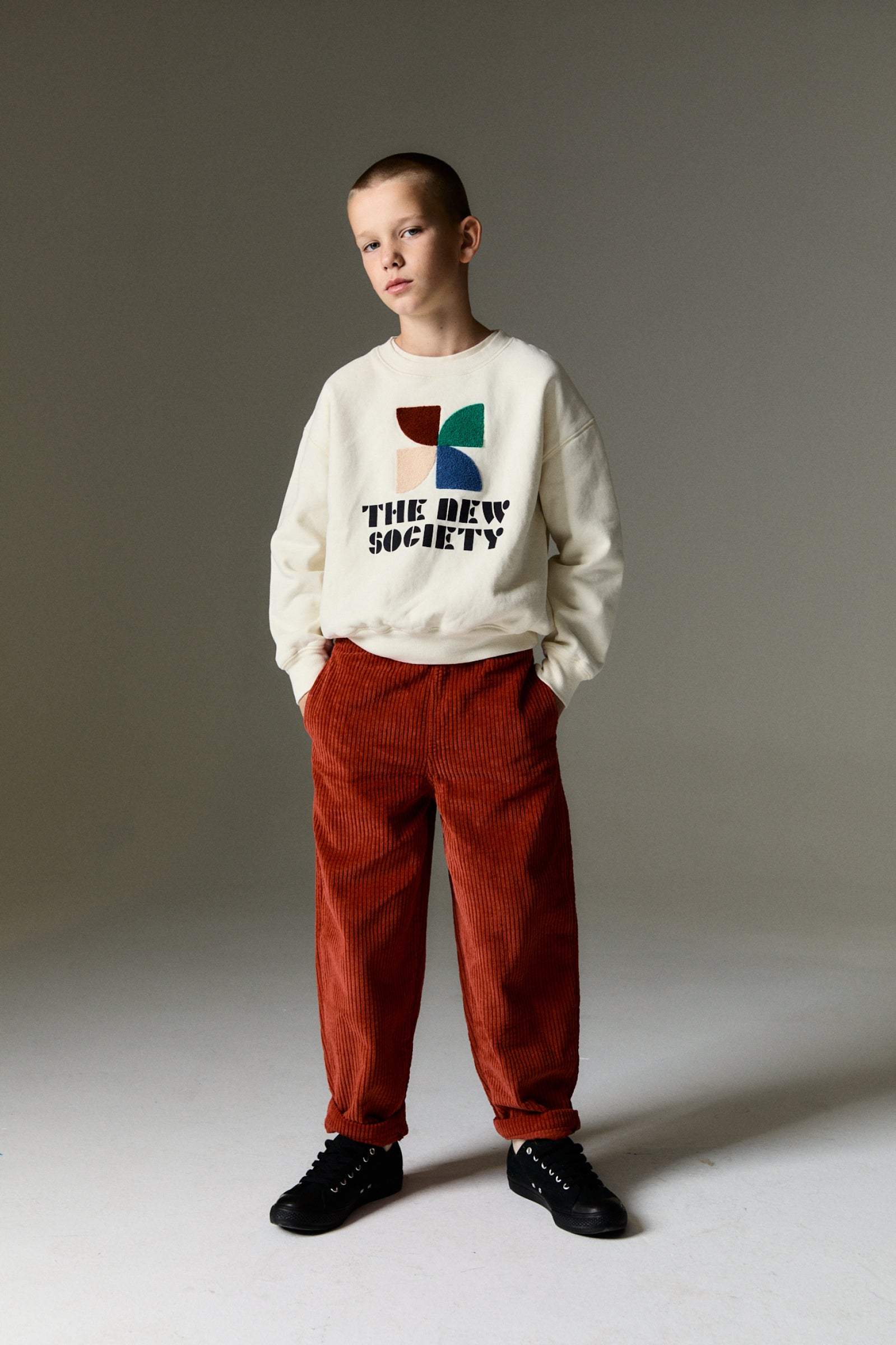 Boys & Girls Red Corduroy Trousers