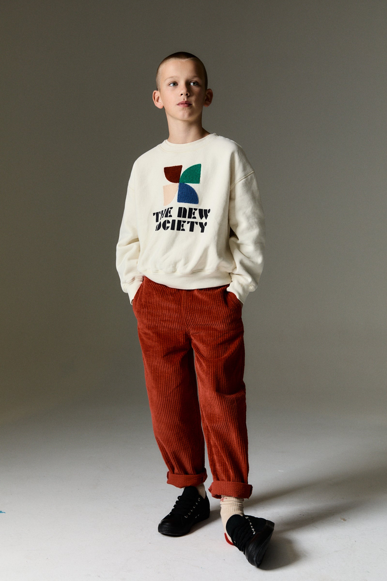 Boys & Girls Red Corduroy Trousers