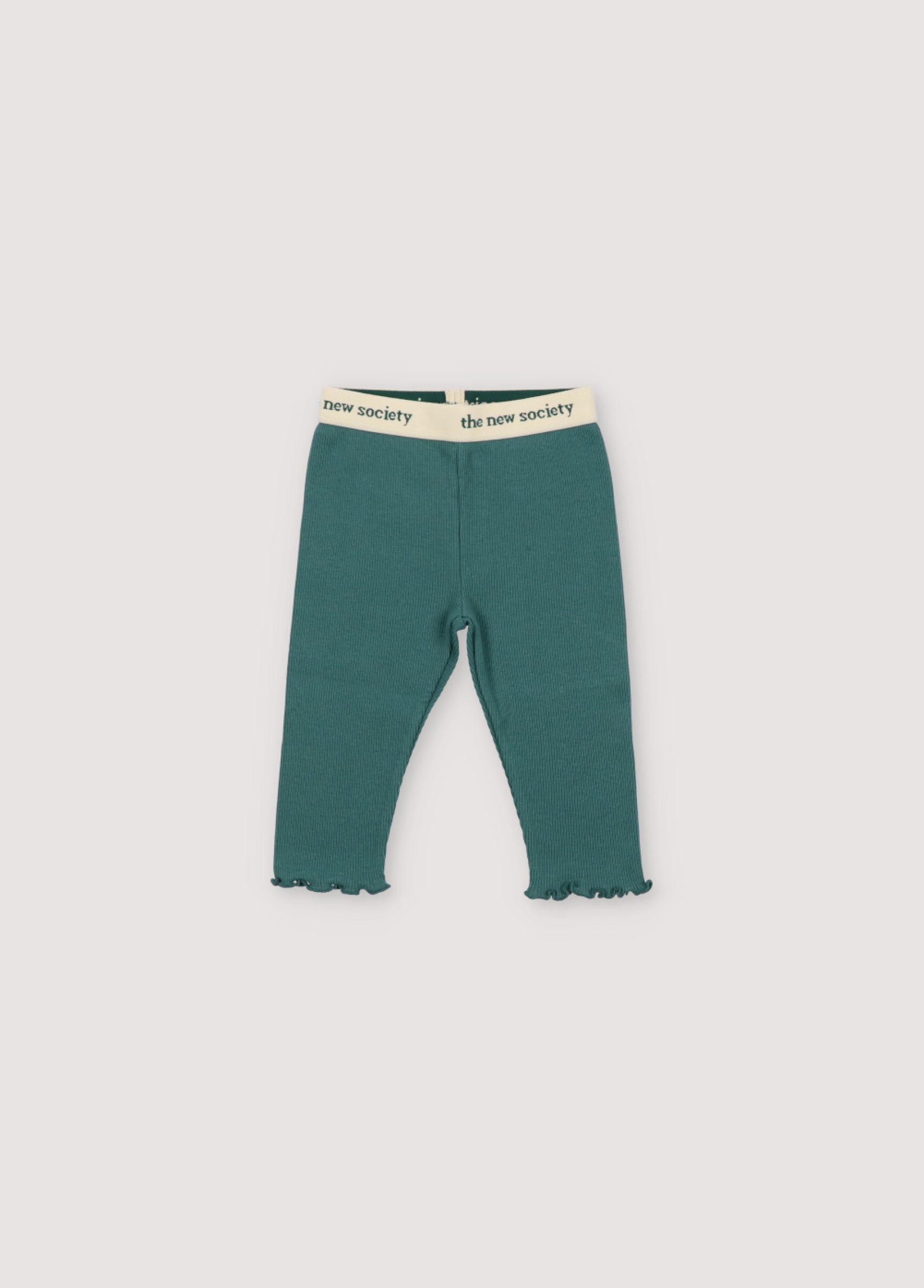 Baby Girls Green Cotton Leggings