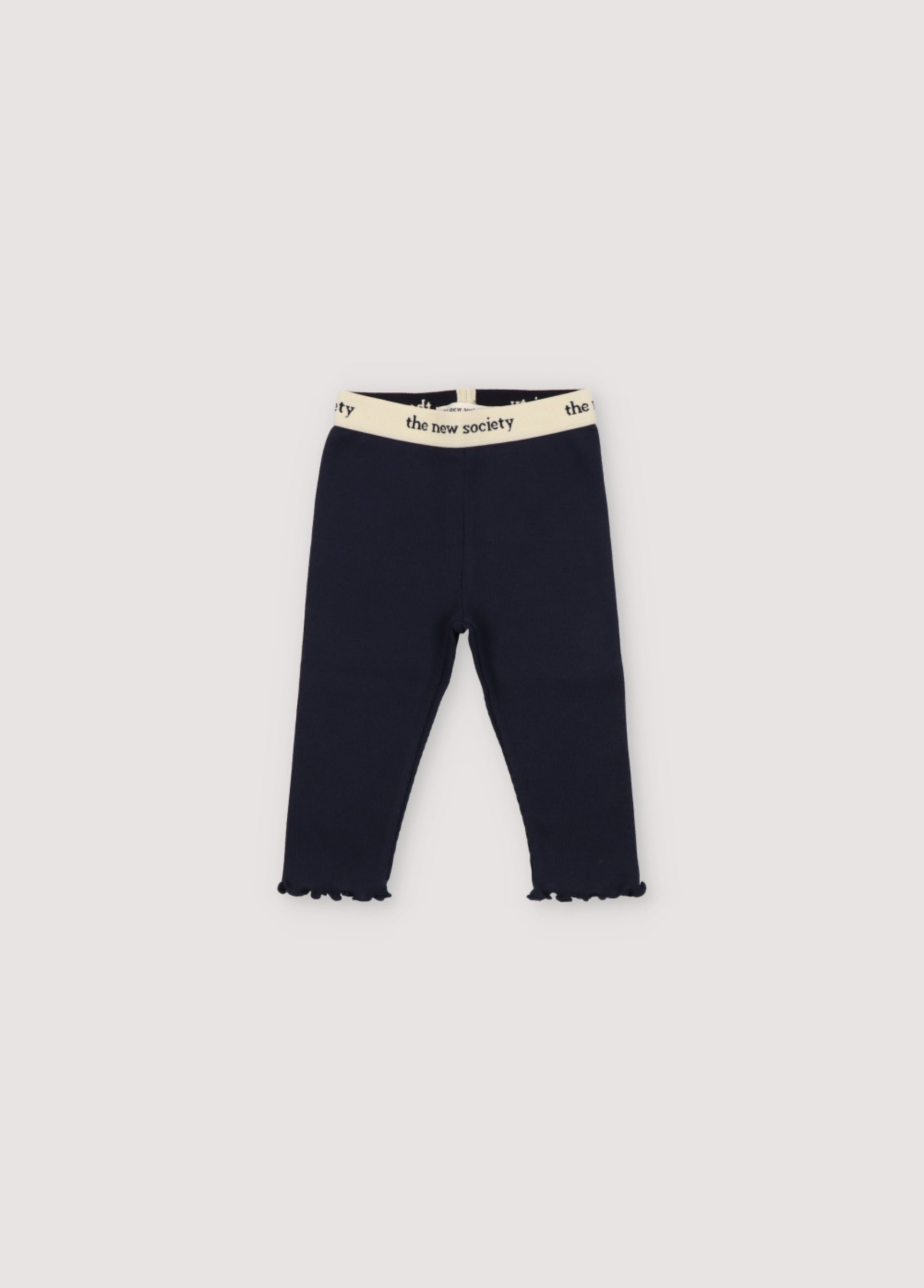 Baby Girls Navy Cotton Leggings