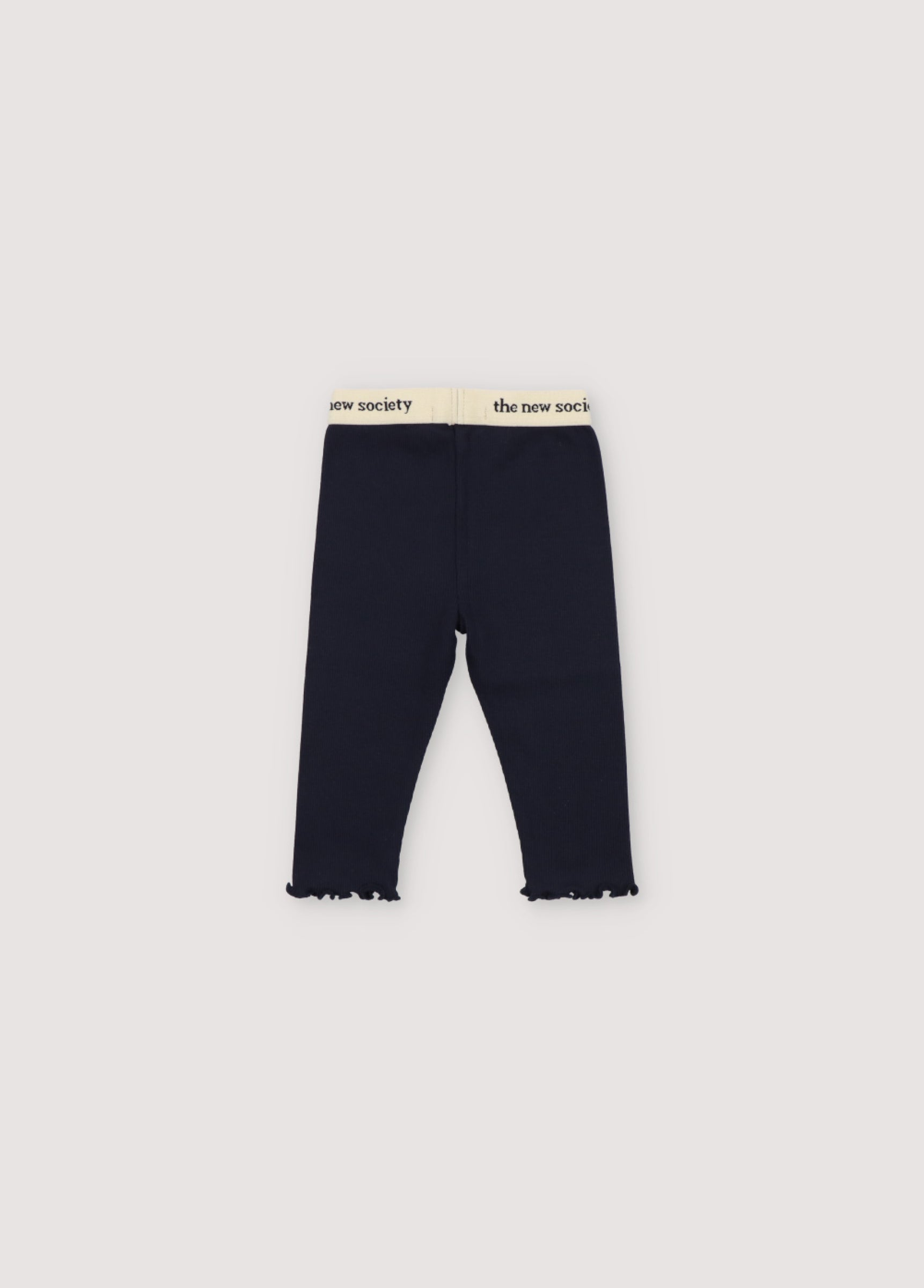 Baby Girls Navy Cotton Leggings