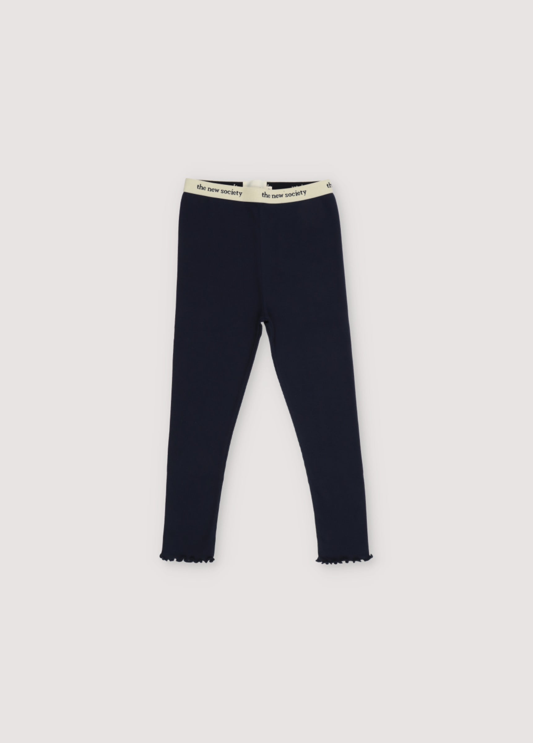 Girls Dark Blue Cotton Leggings