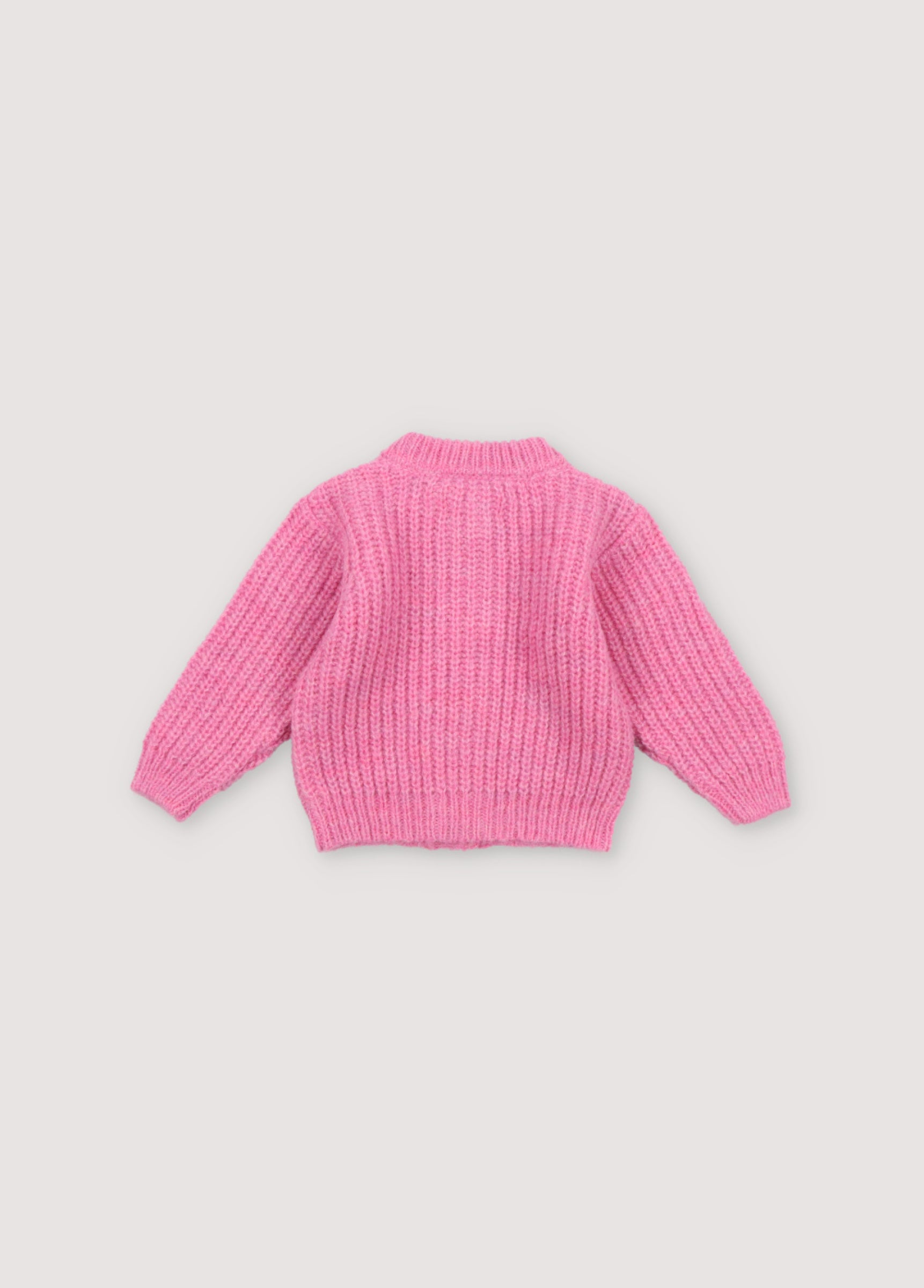 Baby Girls Pink Wool Cardigan