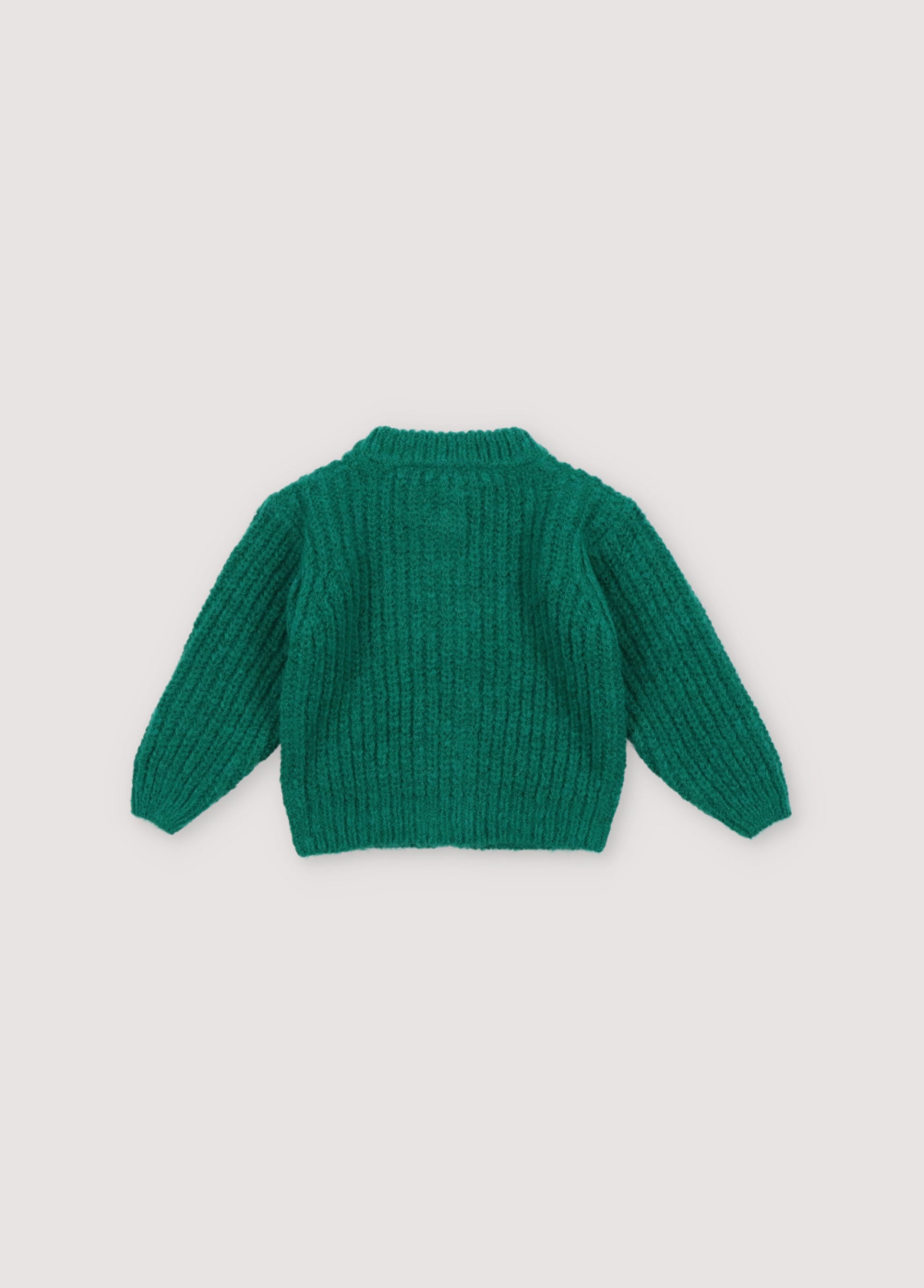 Baby Boys & Girls Green Wool Cardigan