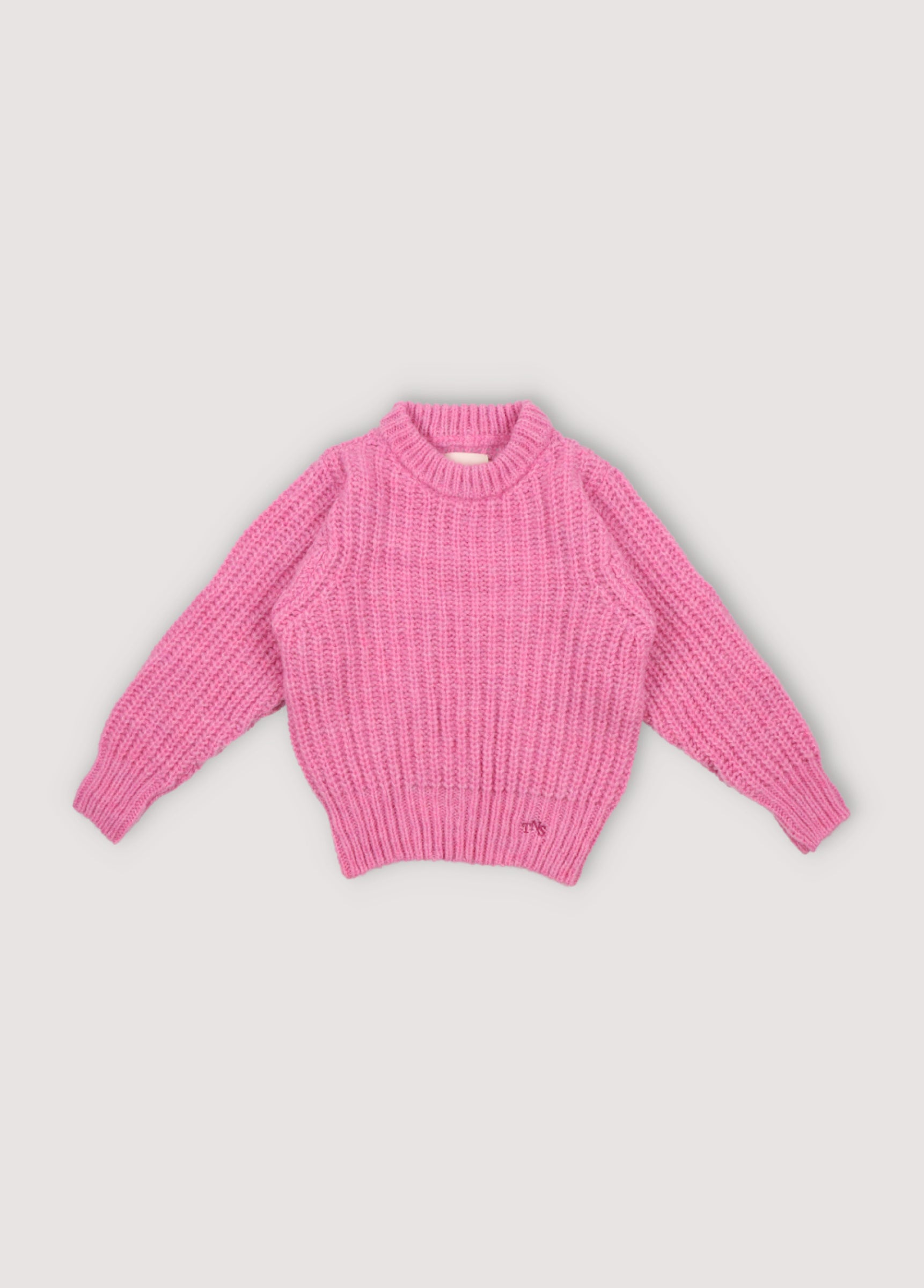 Girls Pink Knit Sweater