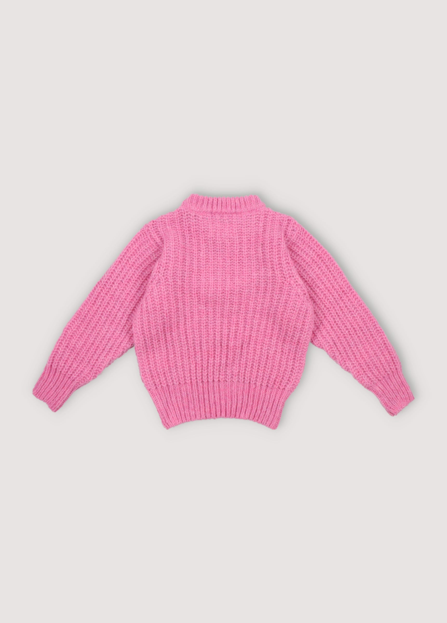 Girls Pink Knit Sweater