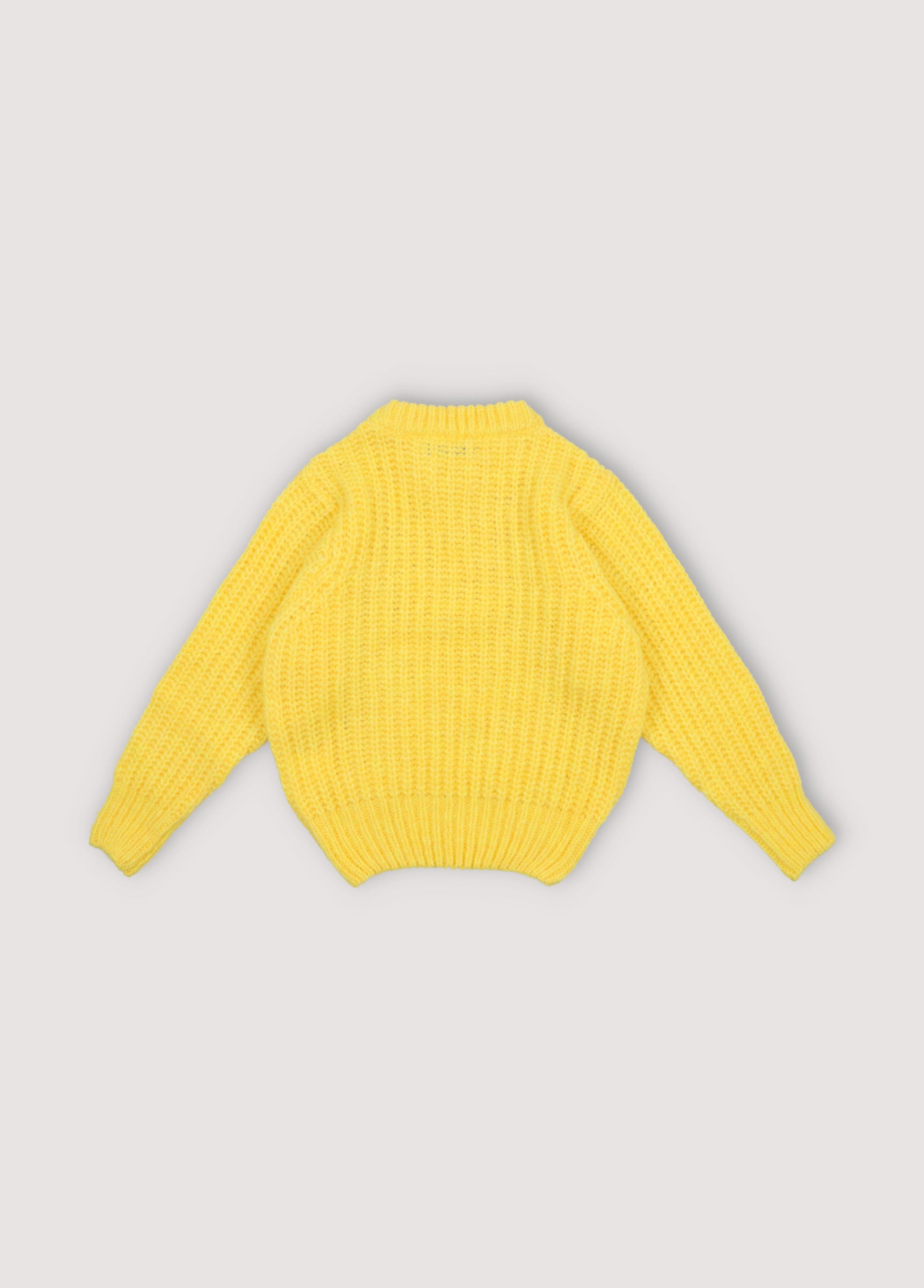 Girls Yellow Knit Sweater