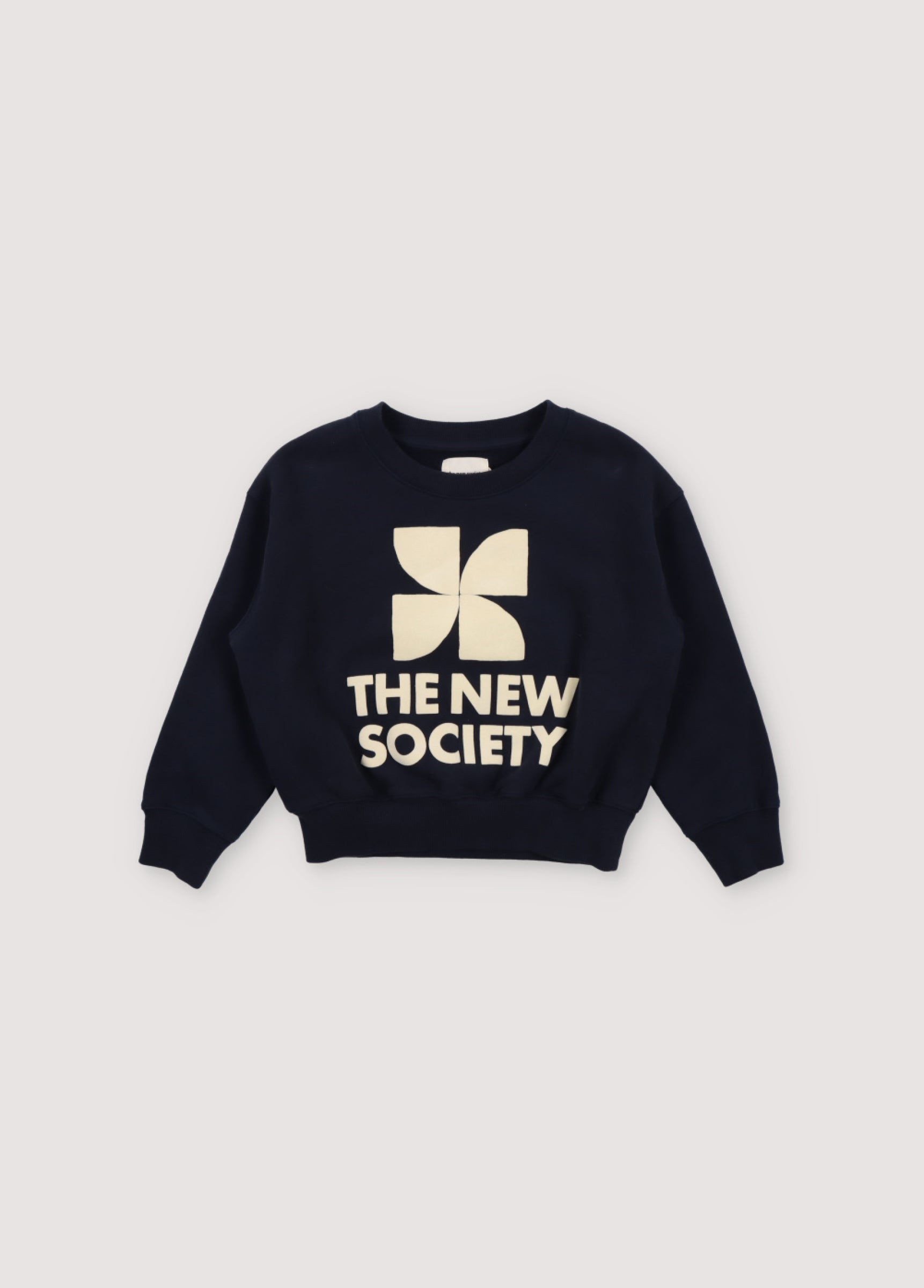 Boys & Girls Navy Logo Cotton Sweatshirt