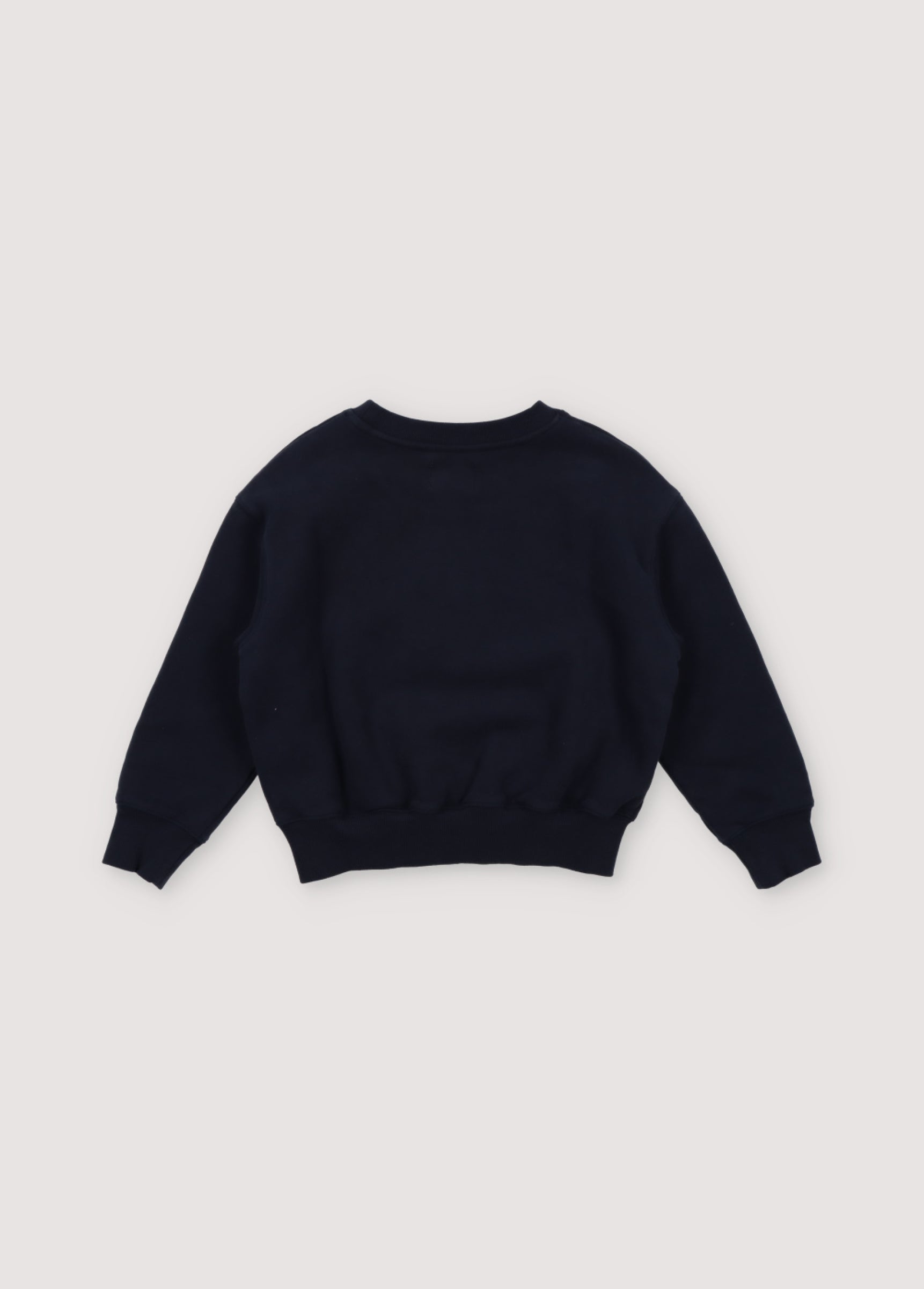 Boys & Girls Navy Logo Cotton Sweatshirt