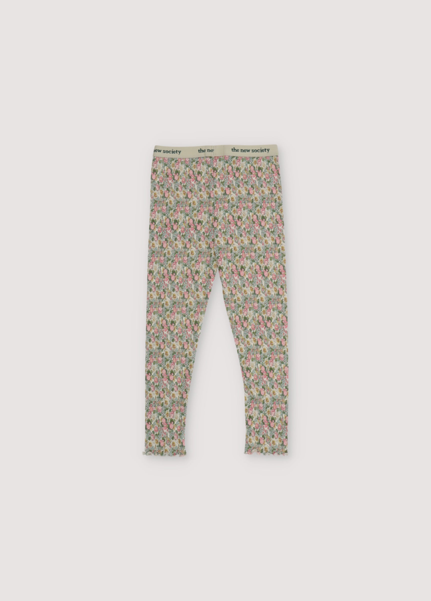 Girls Multicolor Floral Cotton Leggings