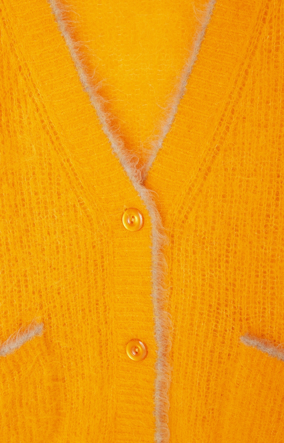 Women Yellow Alpaga Cardigan