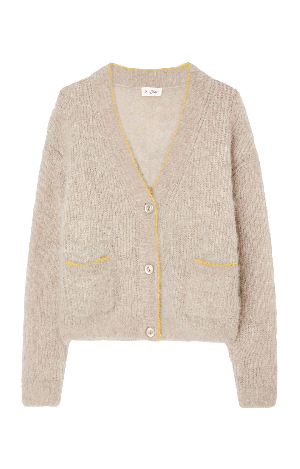 Women Beige Alpaga Cardigan