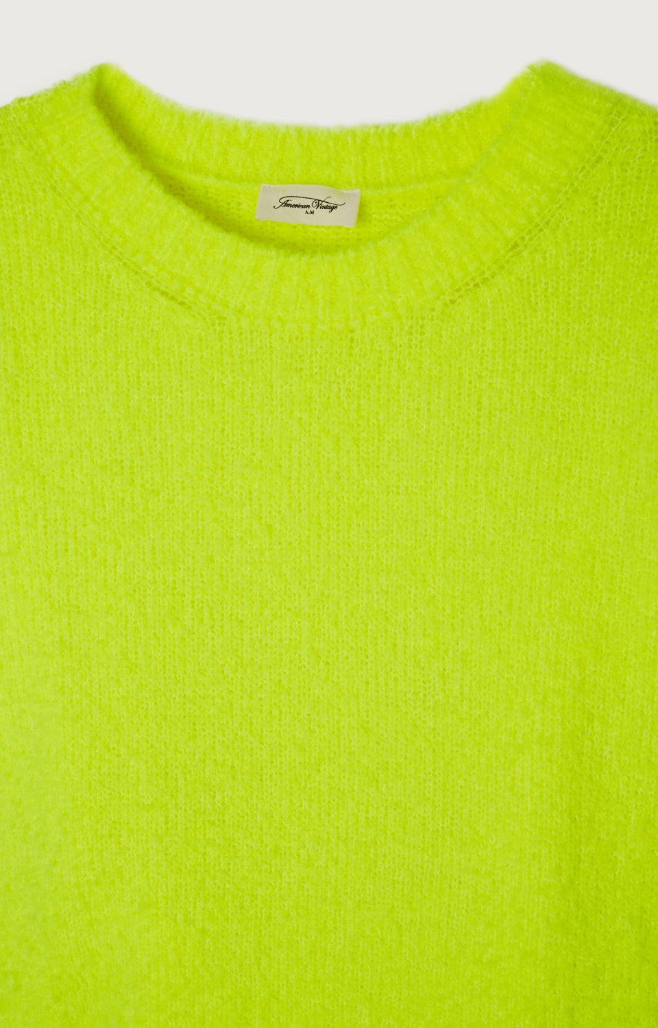 Women Fluo Green Knit Sweater