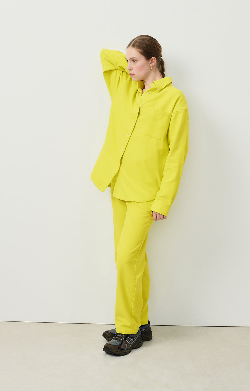 Women Yellow Cotton Shirt