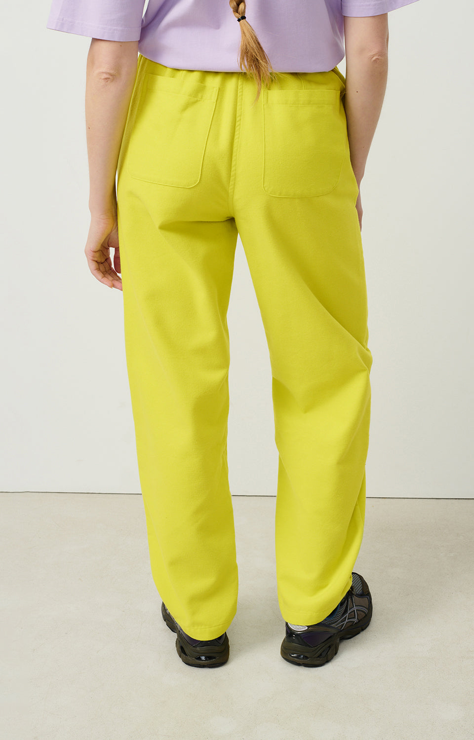 Women Yellow Cotton Trousers