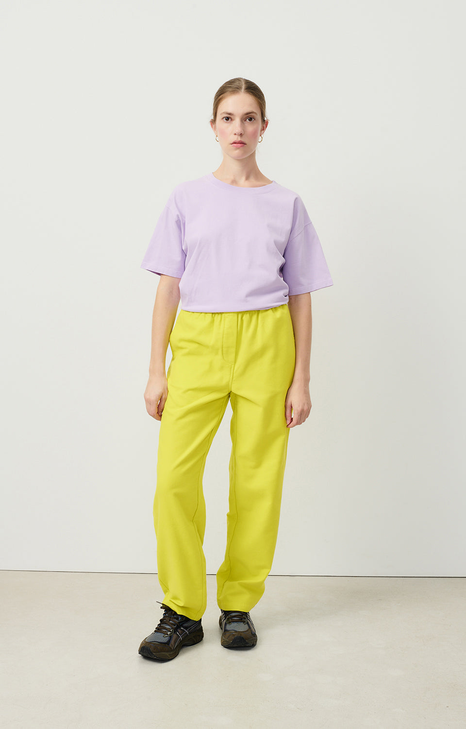 Women Yellow Cotton Trousers